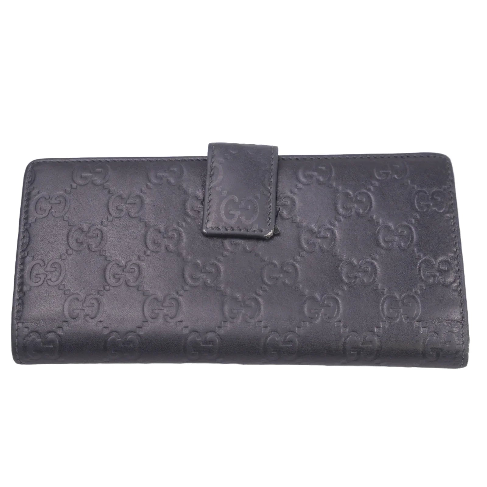 Gucci Black Continental Leather Wallet