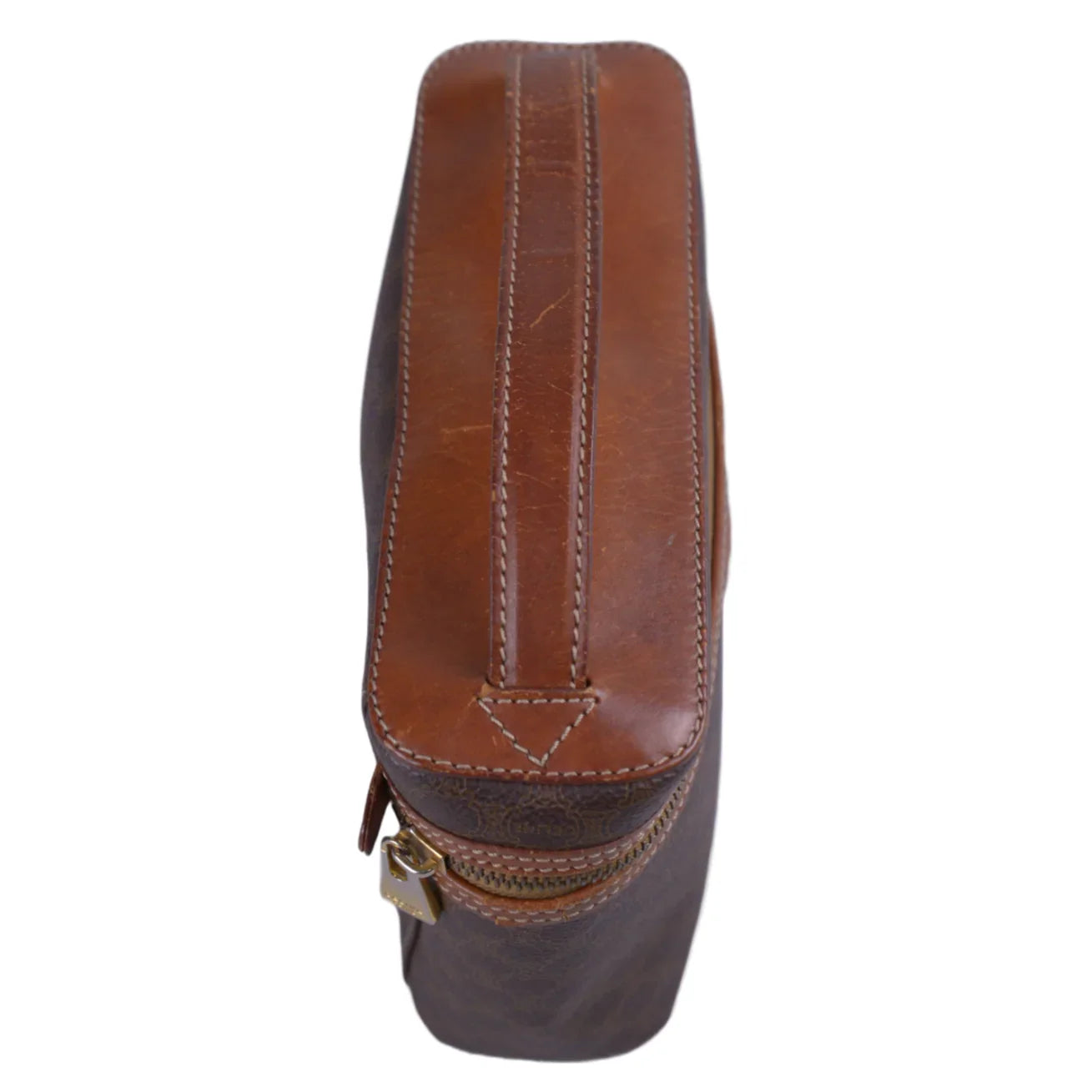Celine Macadam Monogram Vanity Bag Brown
