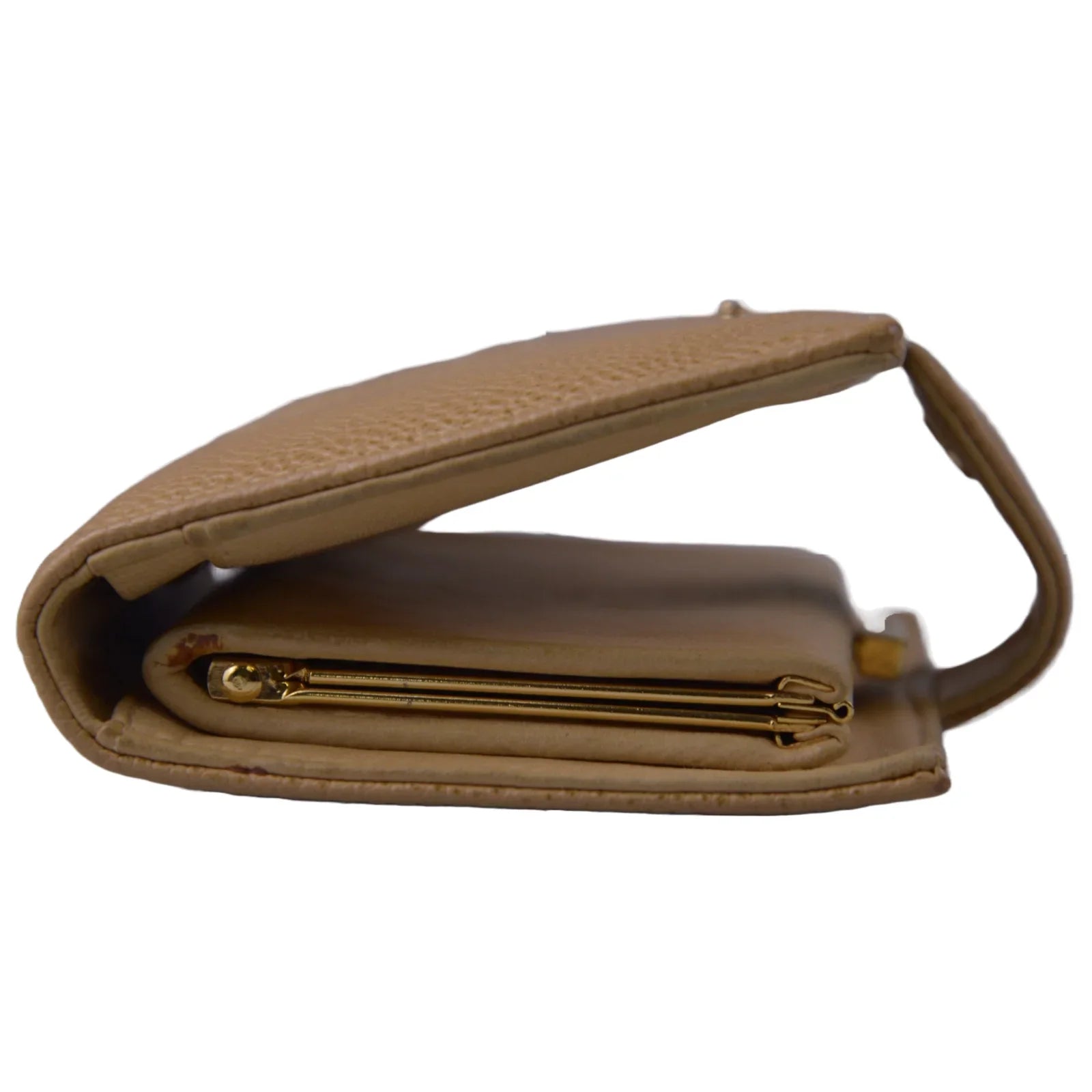 Chanel Caviar CC Timeless Bifold Wallet Beige