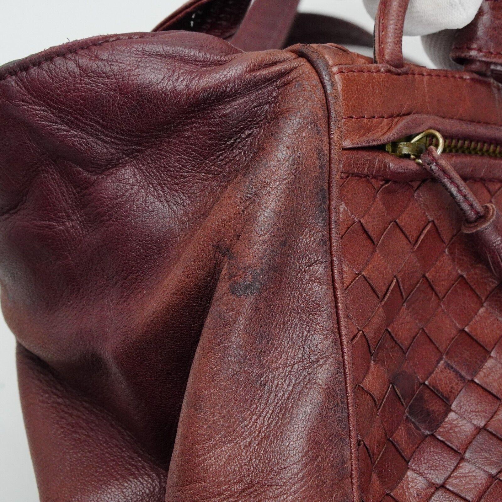 Bottega Veneta Intrecciato Leather Fold Over Shoulder Bag Brown