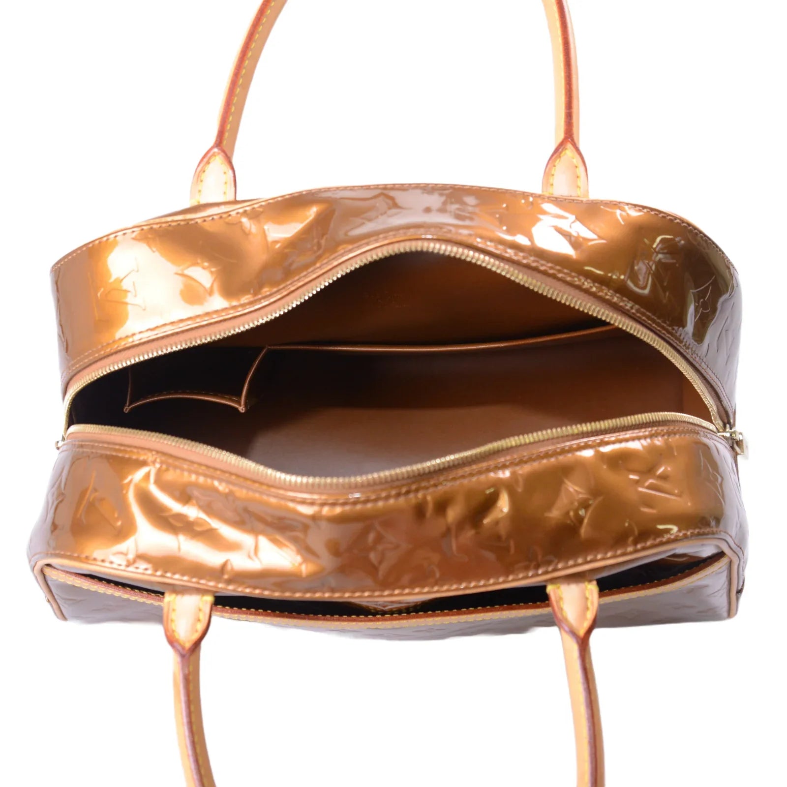 Louis Vuitton Monogram Vernis Tompkins Bag, Square, Bronze