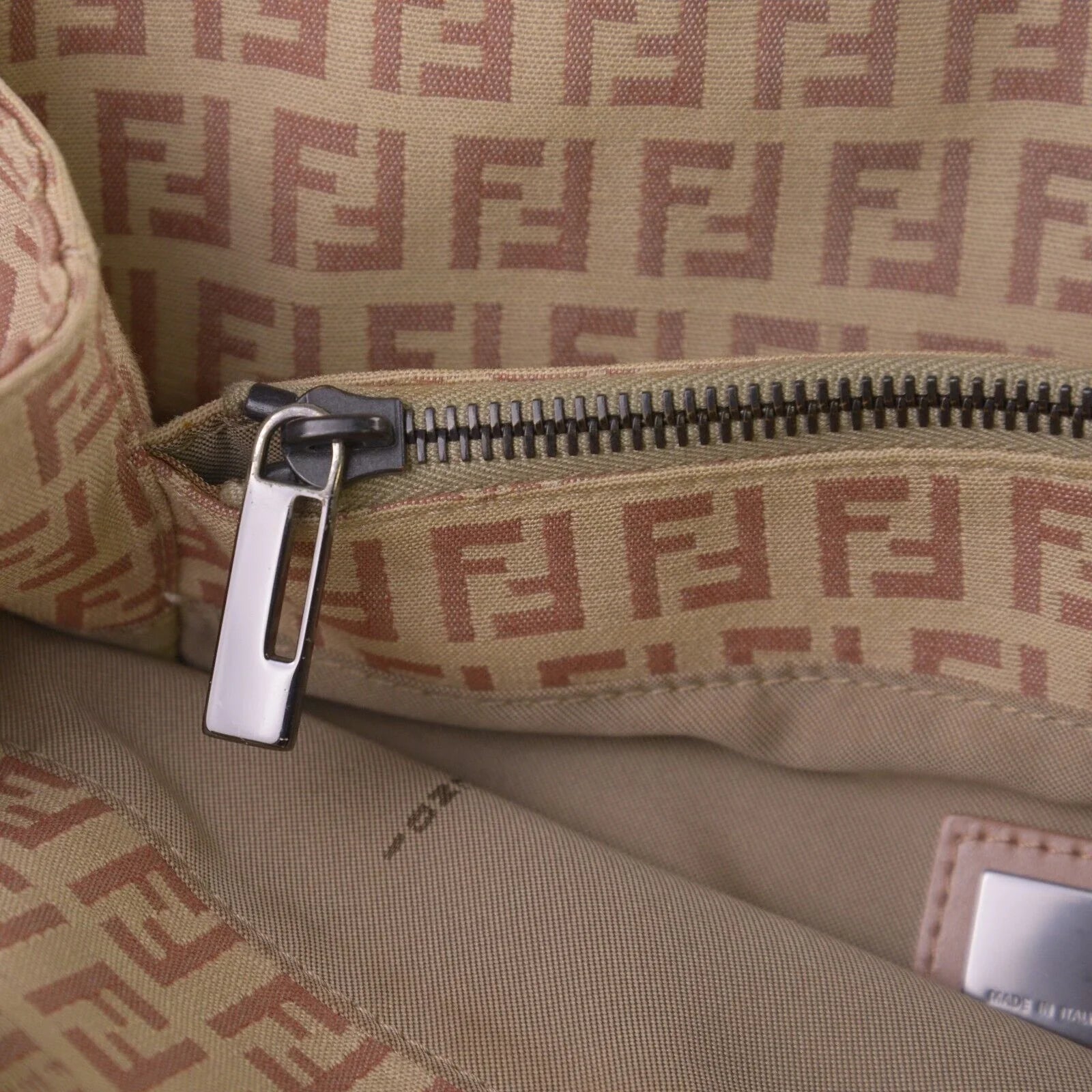 Fendi Canvas Zucca Pink Monogram Tote Bag