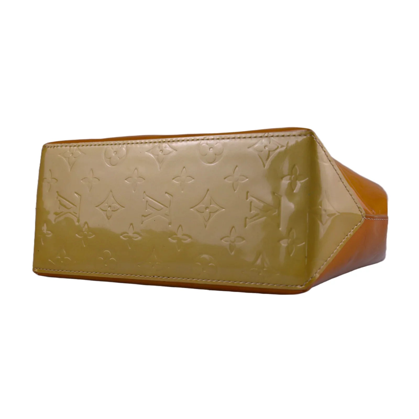 Louis Vuitton Monogram Vernis Reade PM Bag, Tan and Yellow