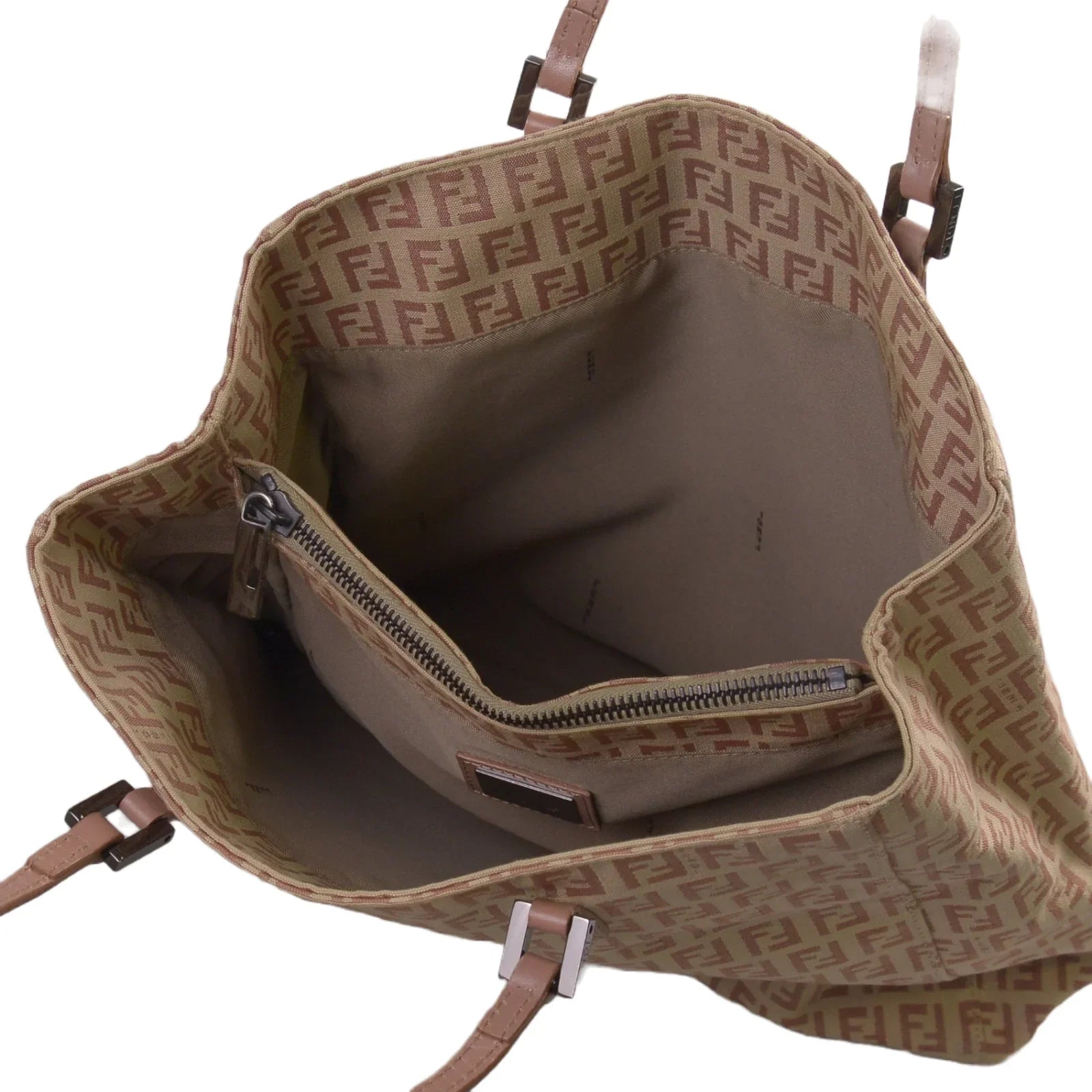 Fendi Canvas Zucca Pink Monogram Tote Bag