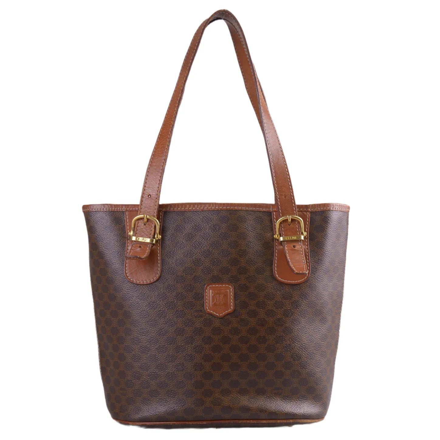 Celine Macadam Monogram Tote Bag Brown