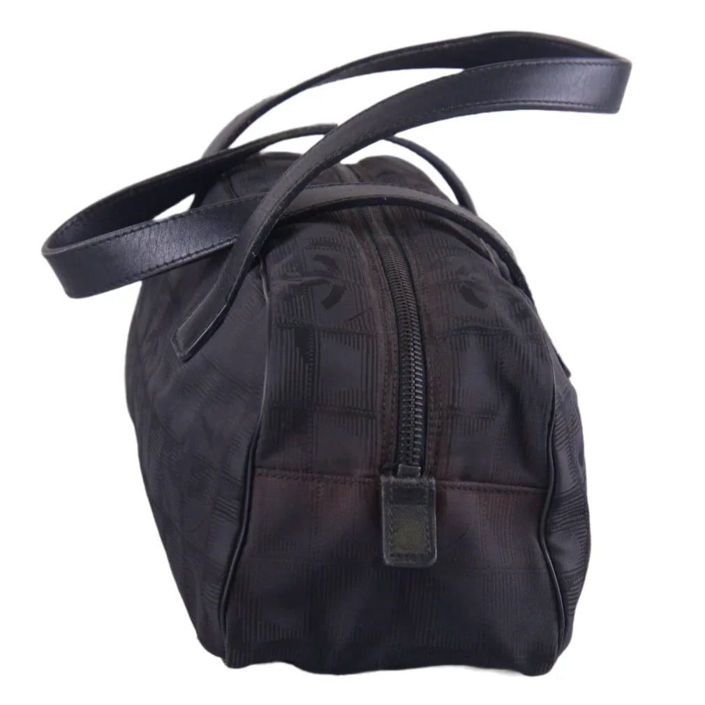 Chanel New Travel Line Bowler Bag Black