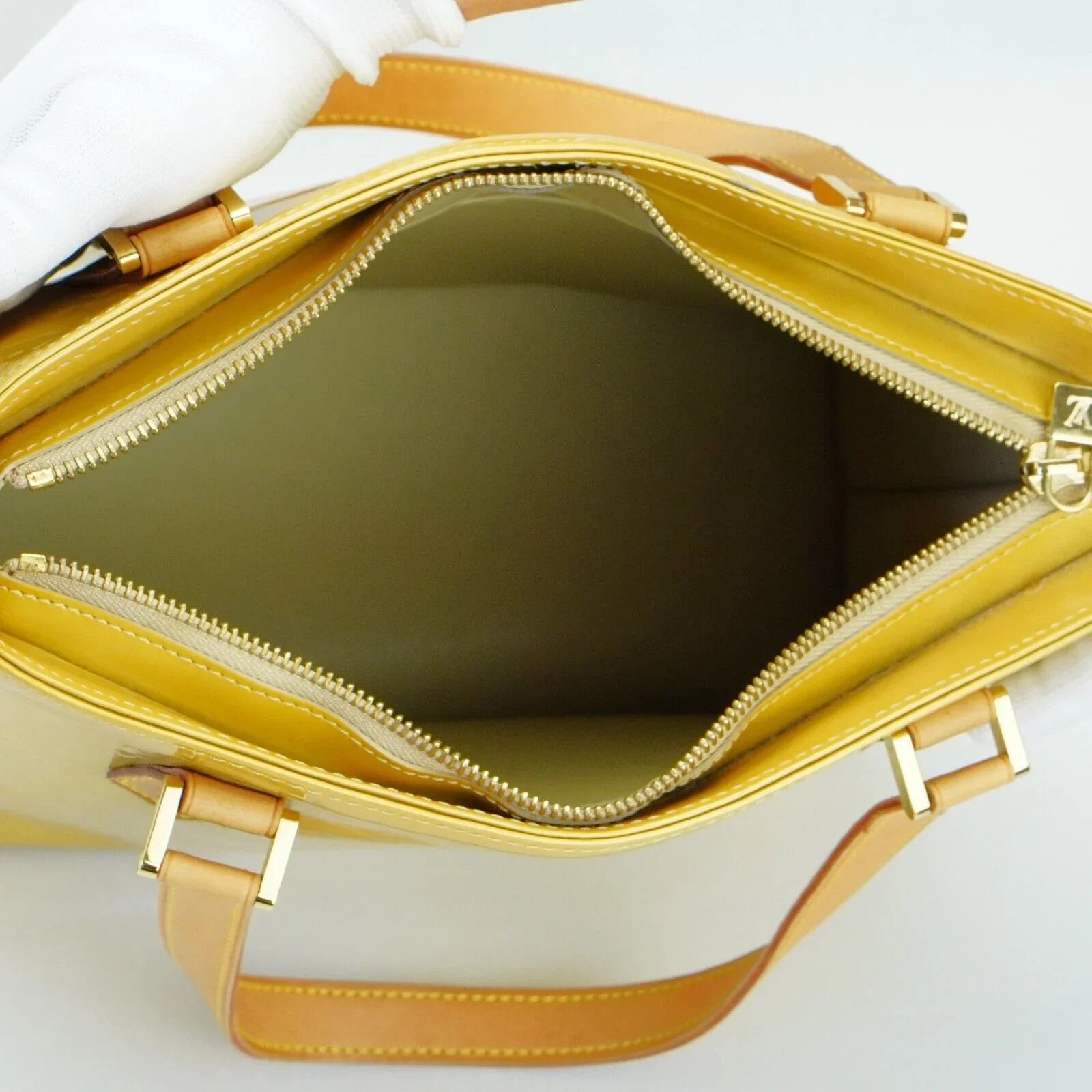 Louis Vuitton Vernis Houston Tote Bag Yellow