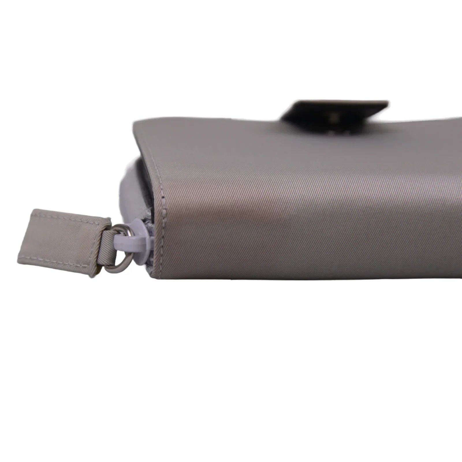 Prada Tessuto Nylon Zip Fold Wallet Grey