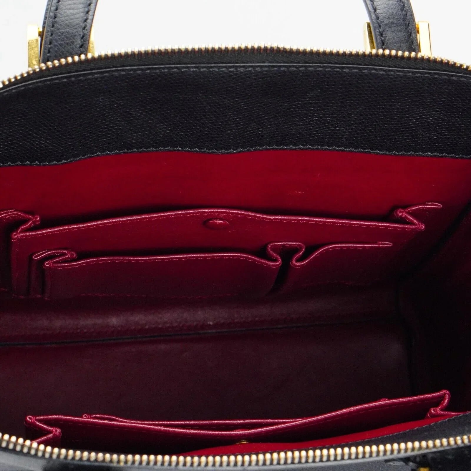 Giorgio Armani Square Leather Bag Black