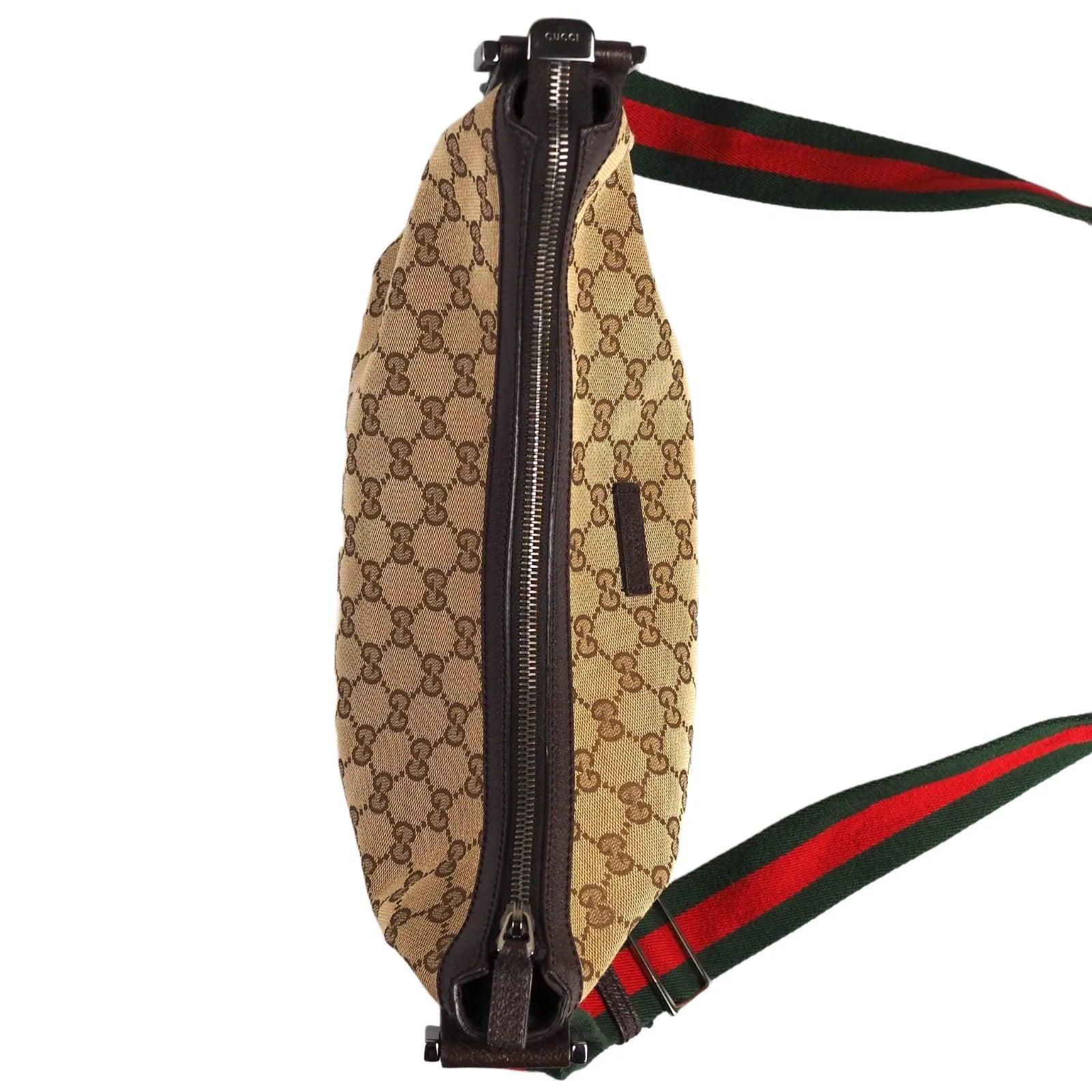 Gucci Crossbody Canvas Shoulder Bag Brown