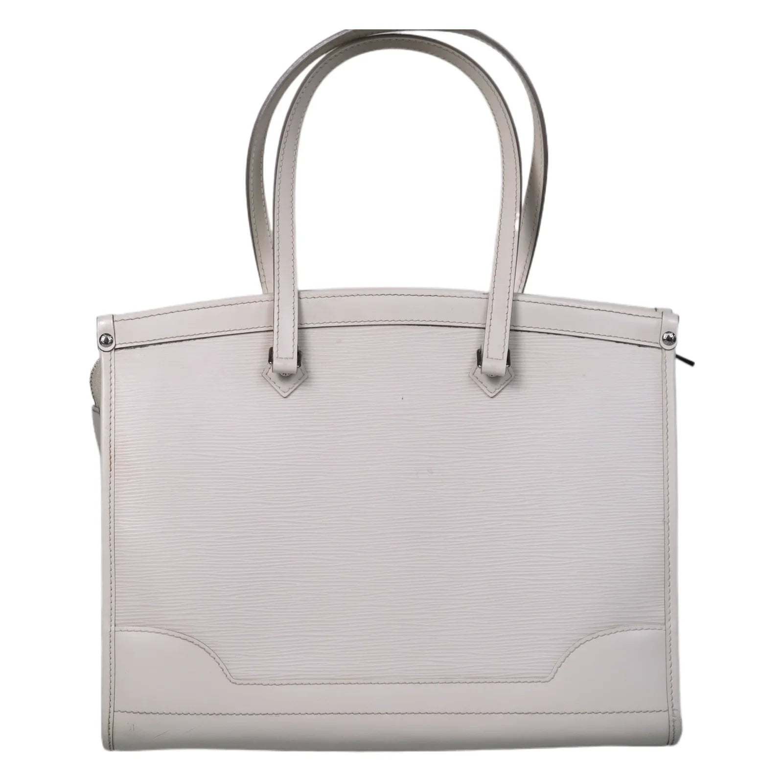 Louis Vuitton Madeleine Epi GM Bag White