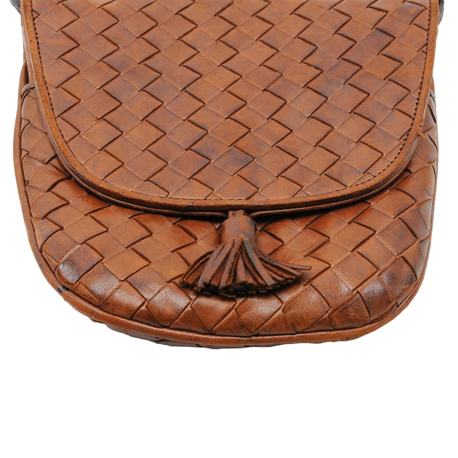 Bottega Veneta Intrecciato Mini Crossbody Bag Brown