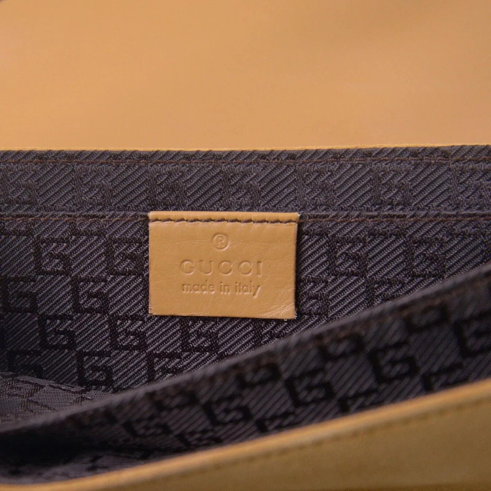 Gucci GG Blondie Baguette Bag, Tan Suede Leather