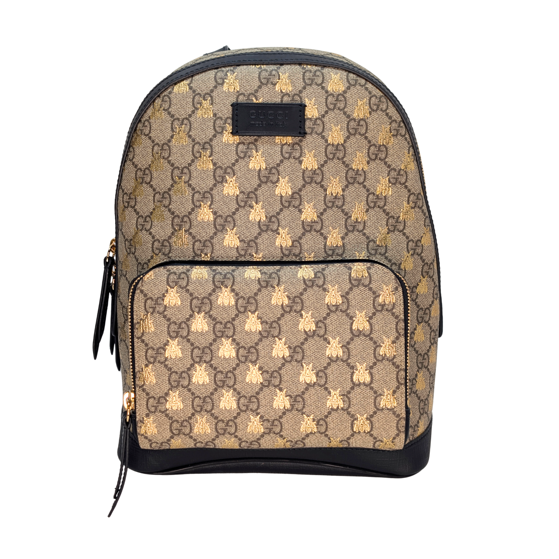 Gucci GG Supreme Bees Backpack Beige
