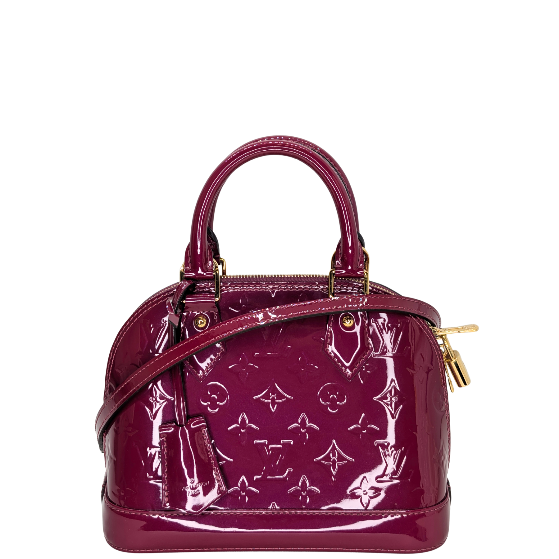 Second-Hand Louis Vuitton Mini Bags – Louis Vuitton Alma BB Monogram Vernis purple