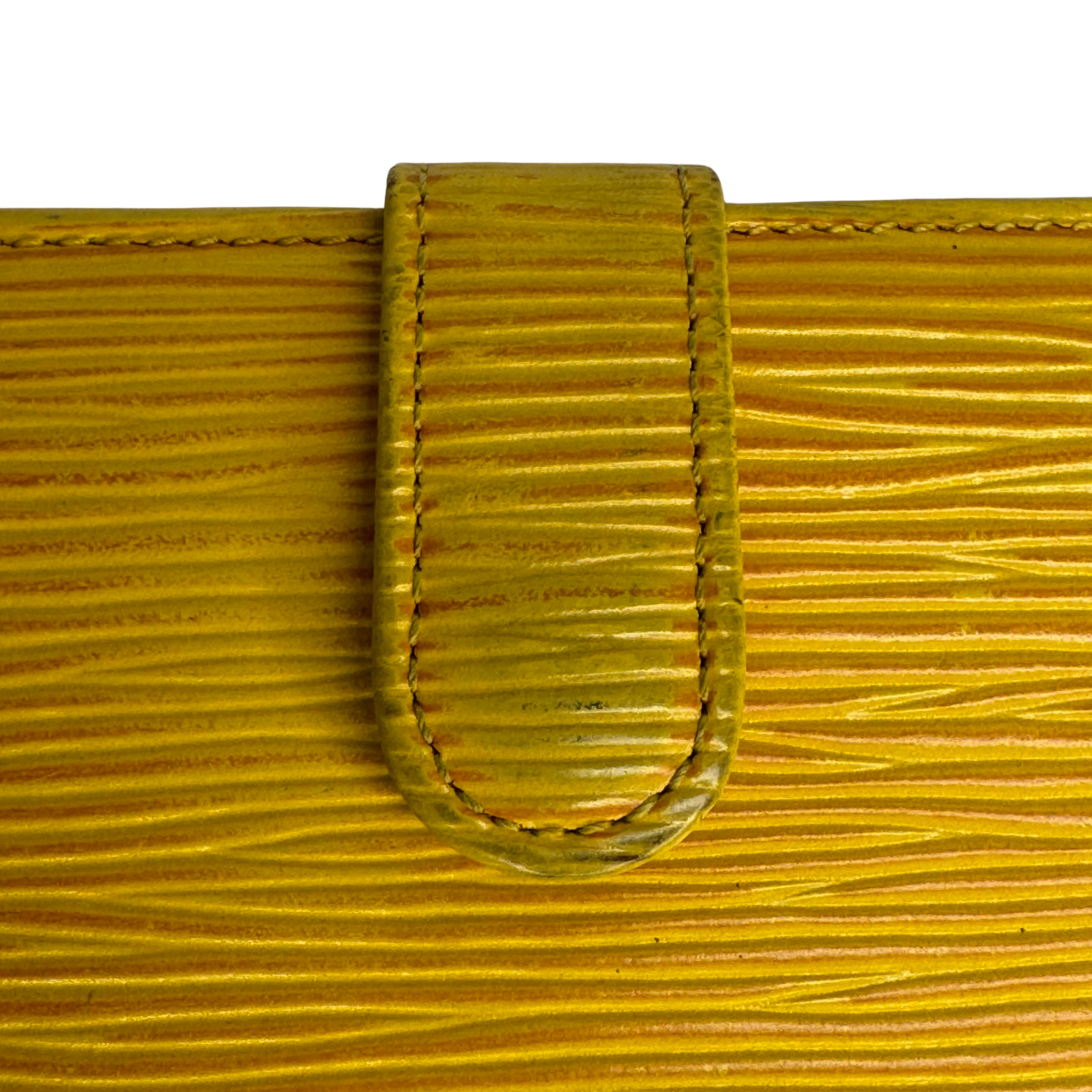 Louis Vuitton Epi Leather Long Wallet Yellow