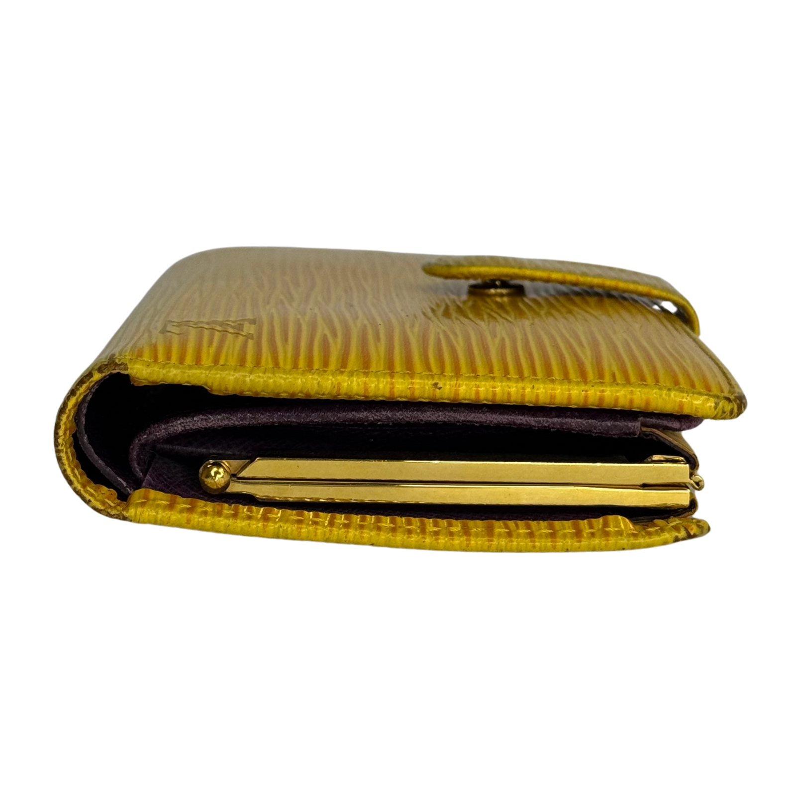 Louis Vuitton Epi Leather Long Wallet Yellow