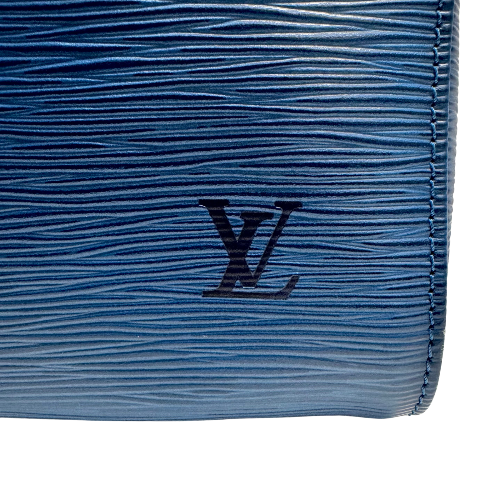 Louis Vuitton Epi Speedy 30 Blue Bag