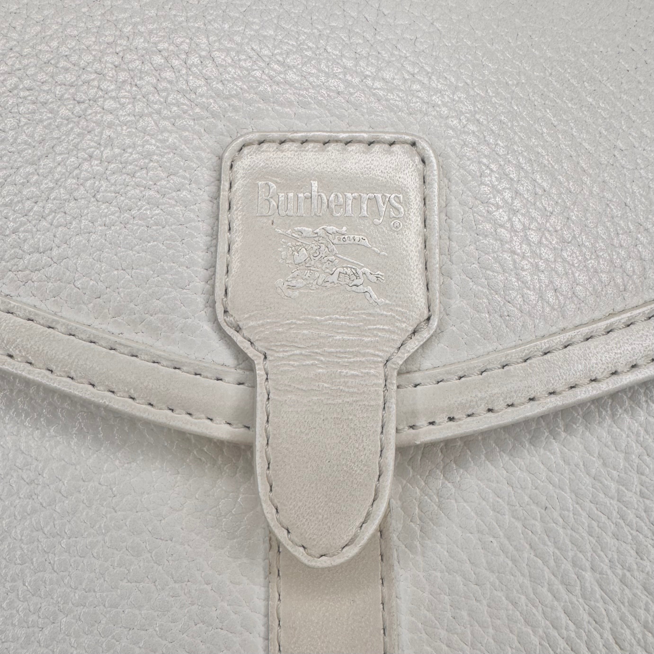 Burberry Leather Crossbody Bag white