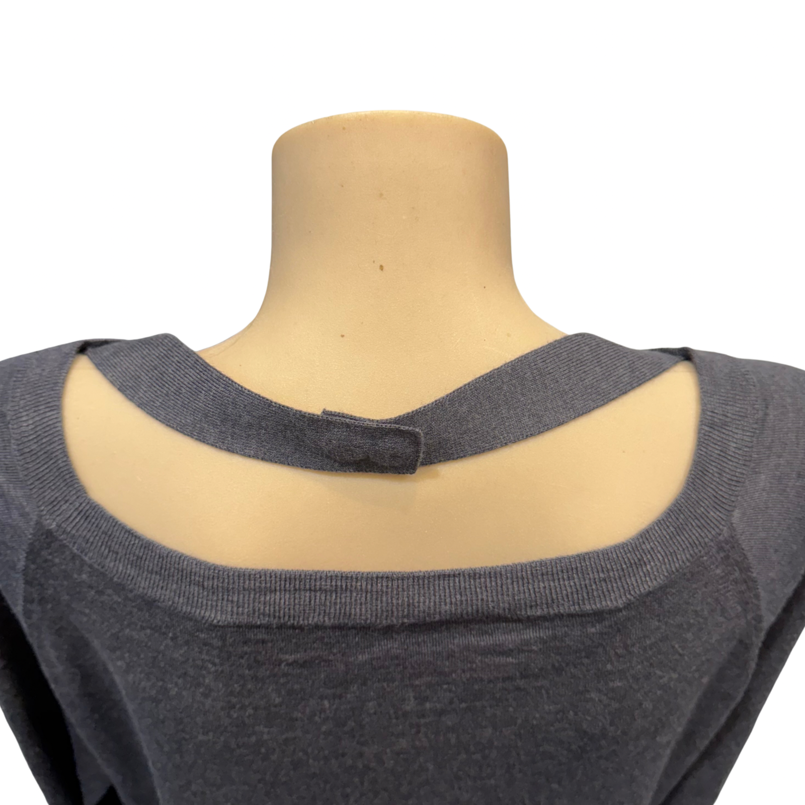 Prada Virgin Wool Relaxed Knit Sweater Grey