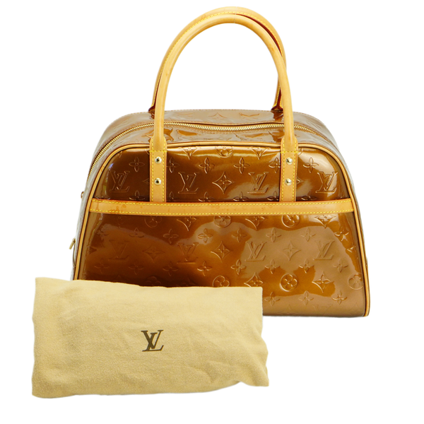 Louis Vuitton Bronze Monogram Vernis Tompkins Square Handbag