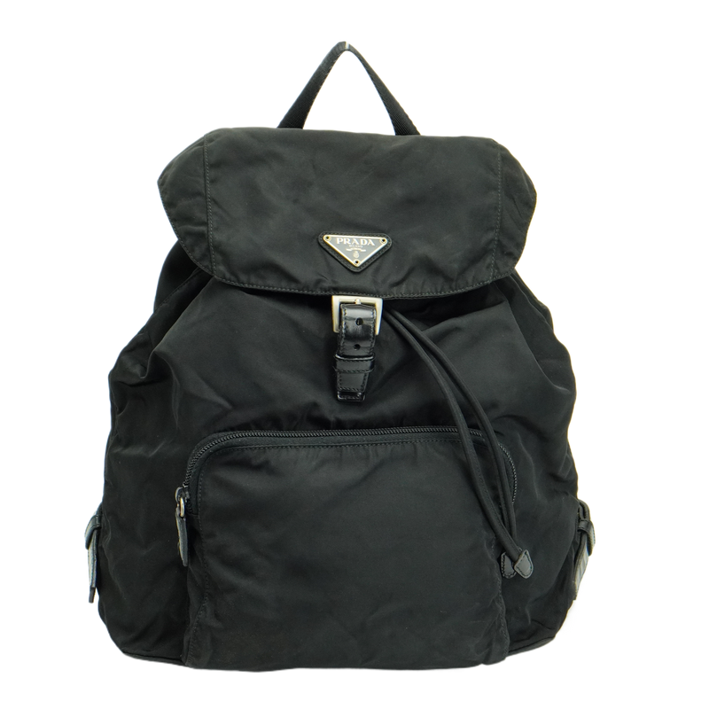 Prada Nylon Black Backpack Rucksack