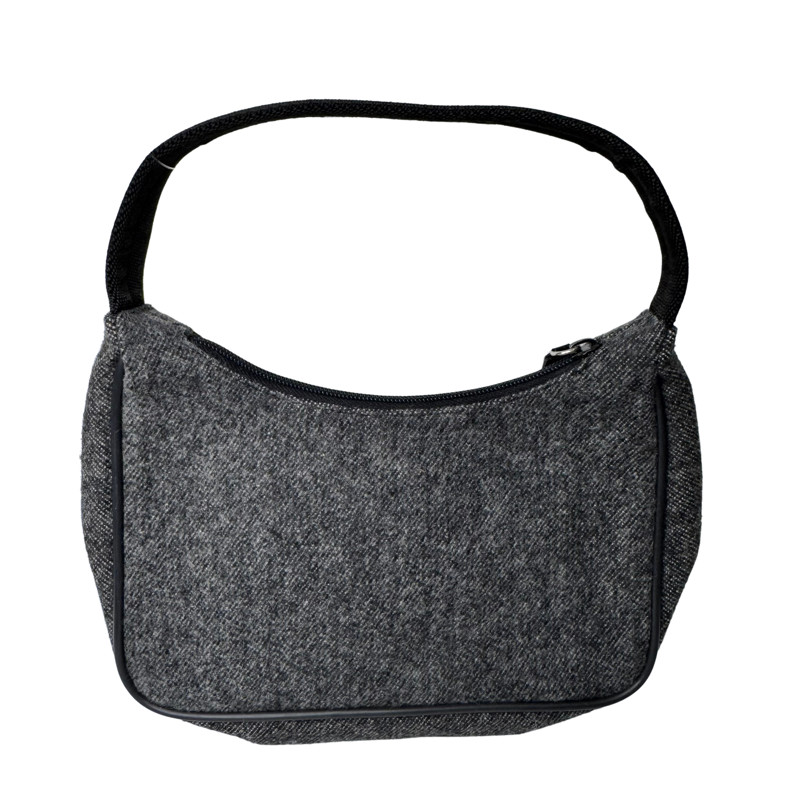 Prada SS Wool Canapa Sport Hobo Shoulder Bag – Grey