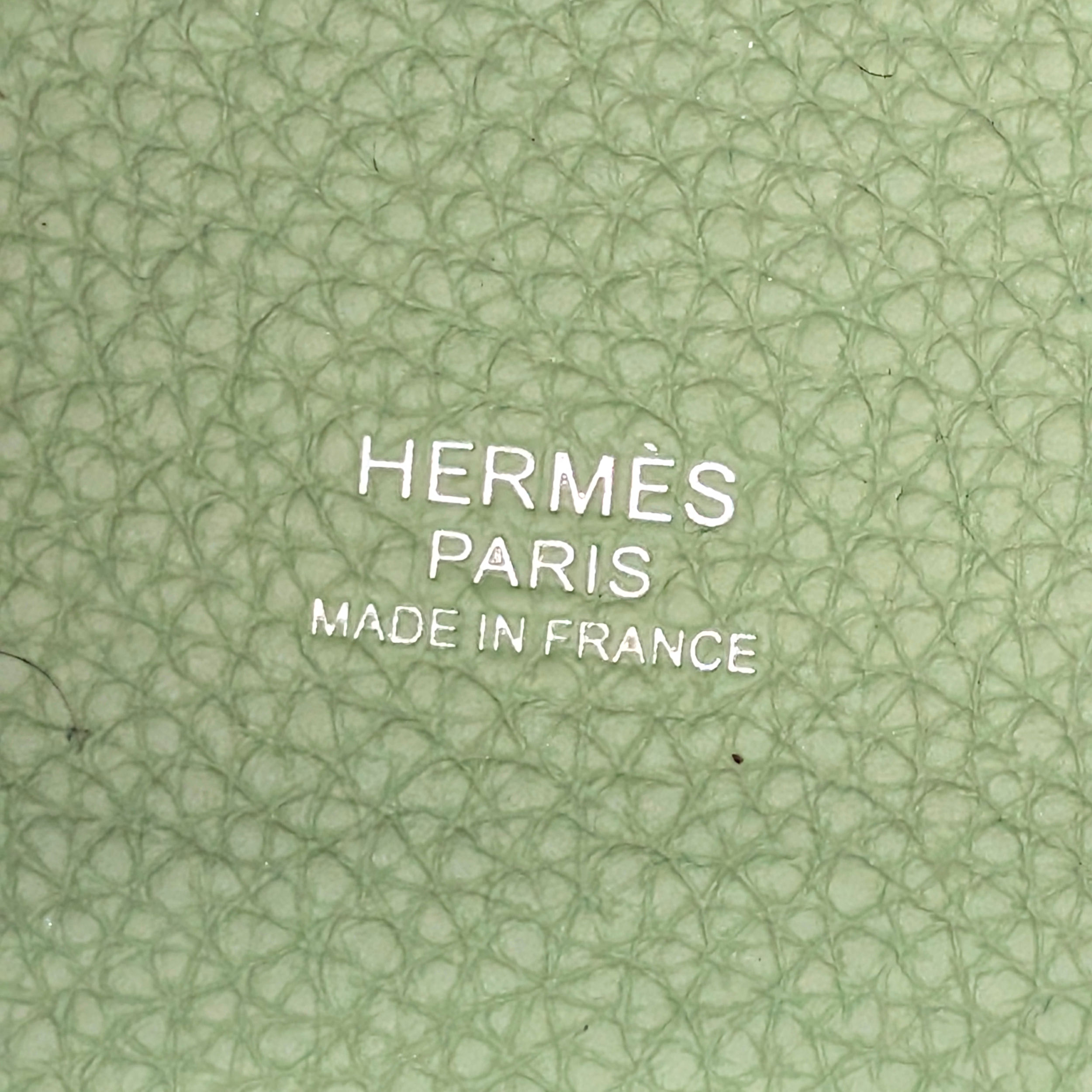 Hermes Picotin 18 Vert Criquet SHW Stamp B