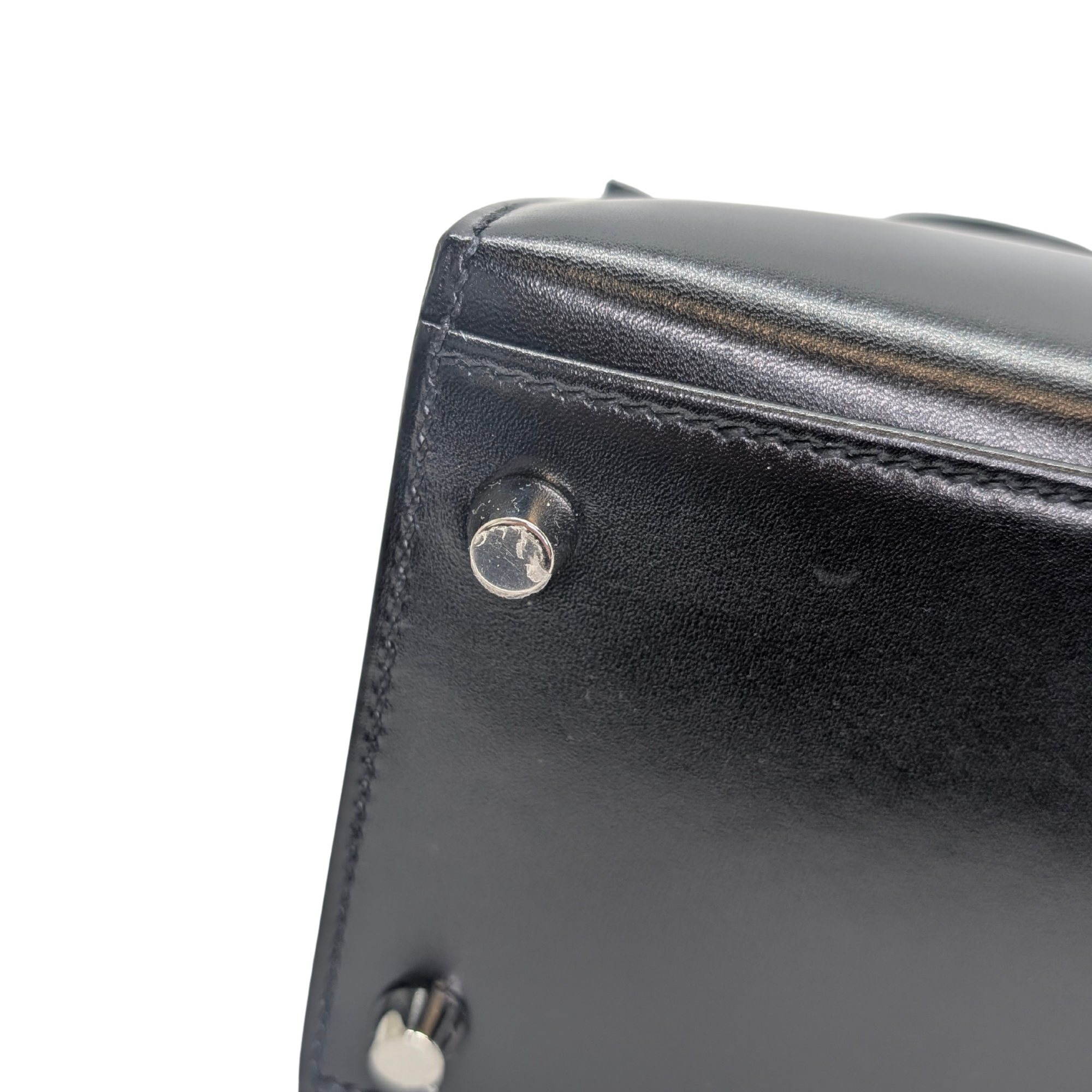 Hermès Kelly 28 SHW Box Leather W Stamp 2024 Black