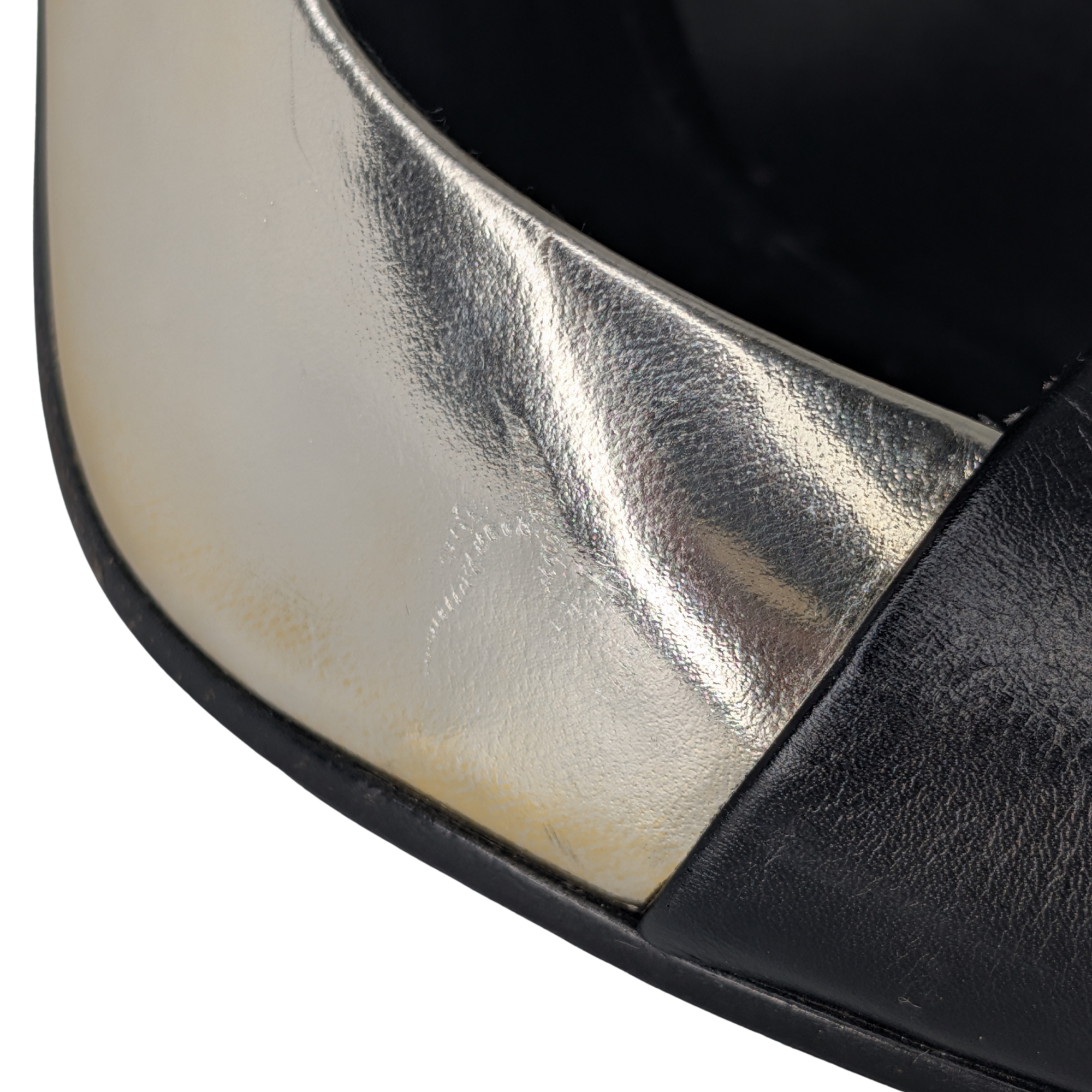 Balmain Pointed Toe Pumps Black/Gold 39