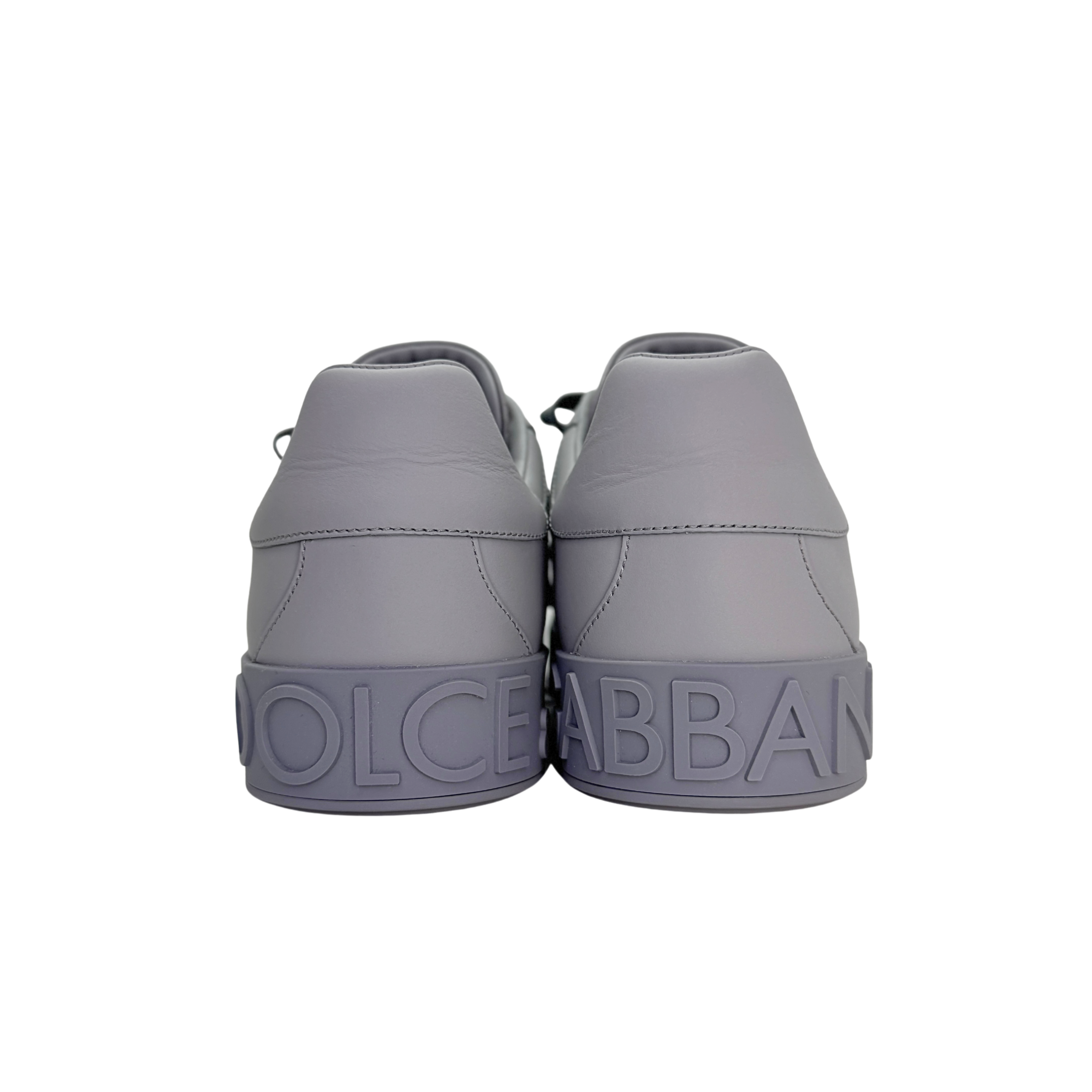 Dolce & Gabbana Men's Portofino Sneakers Leather Grey