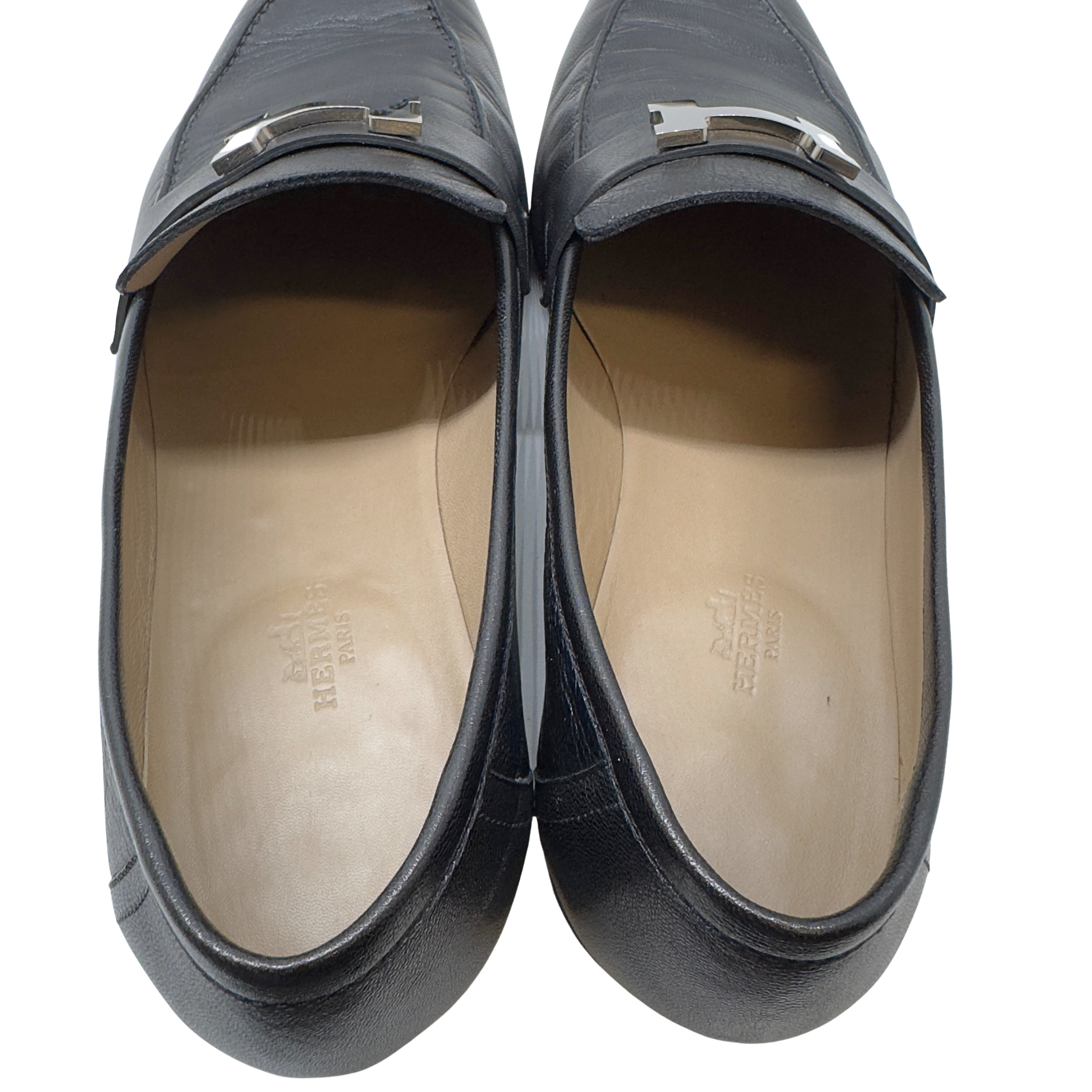Hermès Paris Loafer Mens Black 46