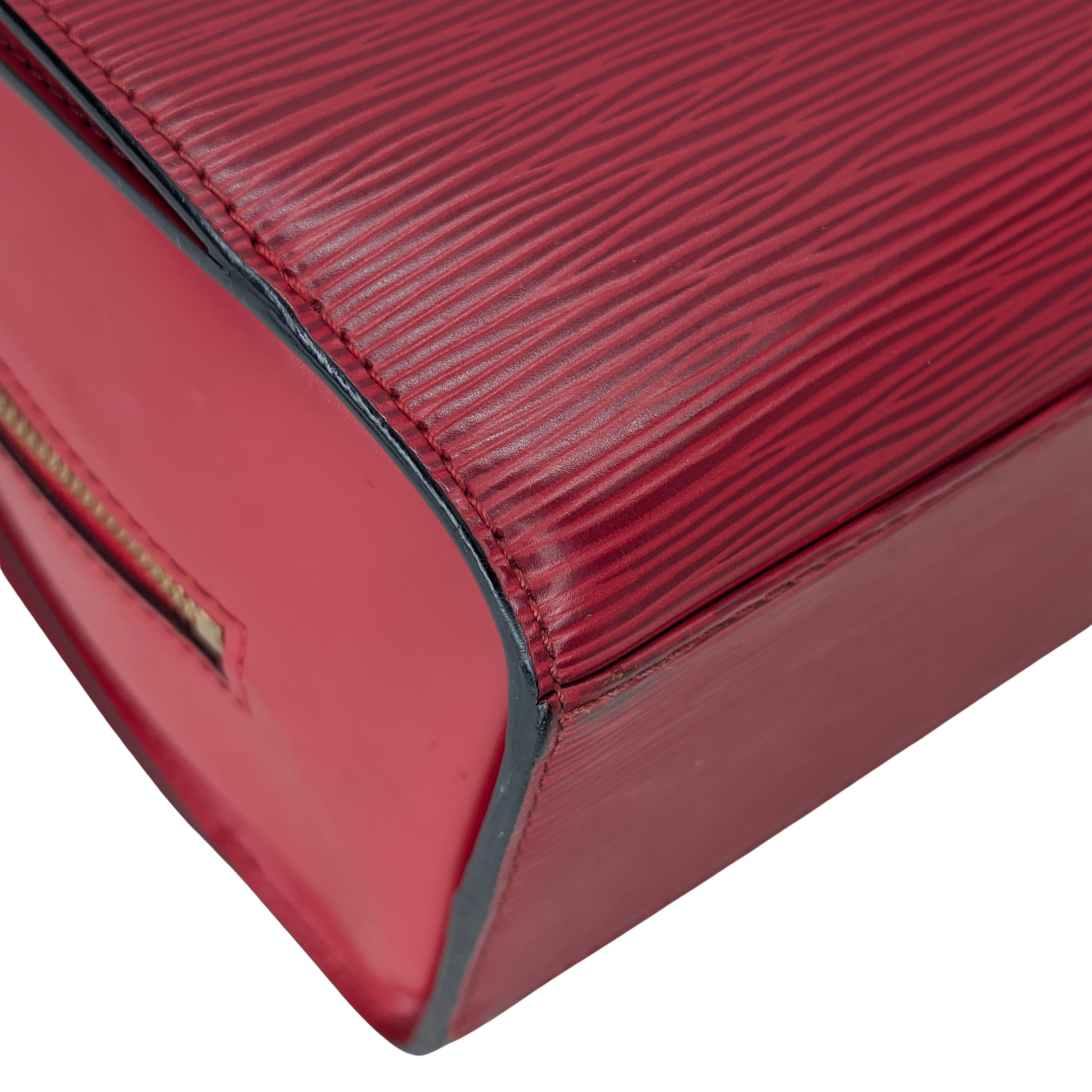 Louis Vuitton Pont Neuf Epi Leather Bag Red