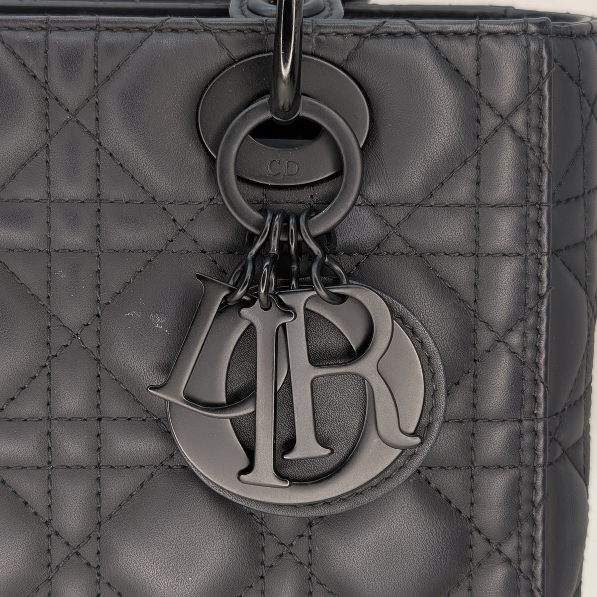Dior Medium Lady Dior Cannage Black with Black Hardware
