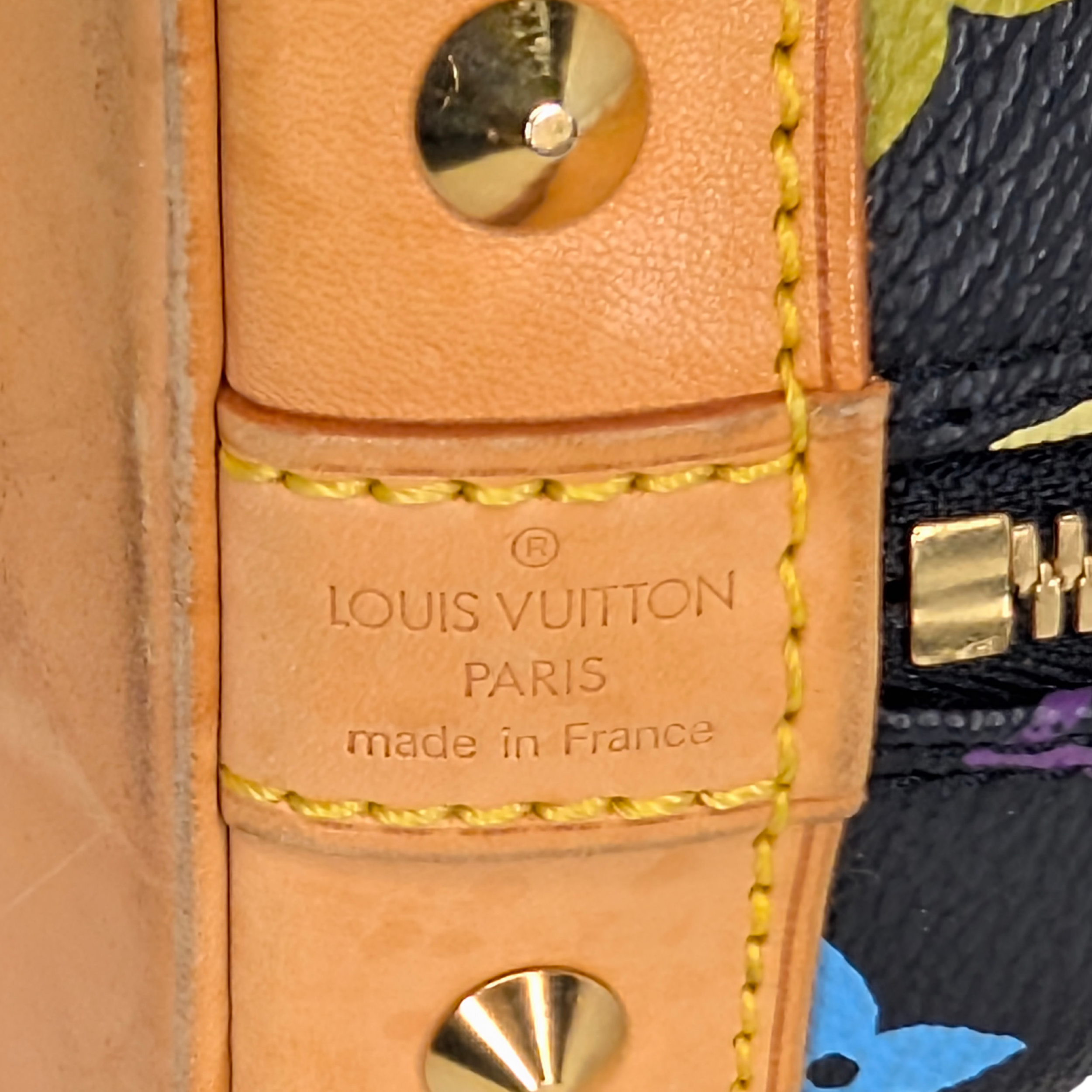 Louis Vuitton Takashi Murakami Alma PM Bag Black Monogram Multicolore
