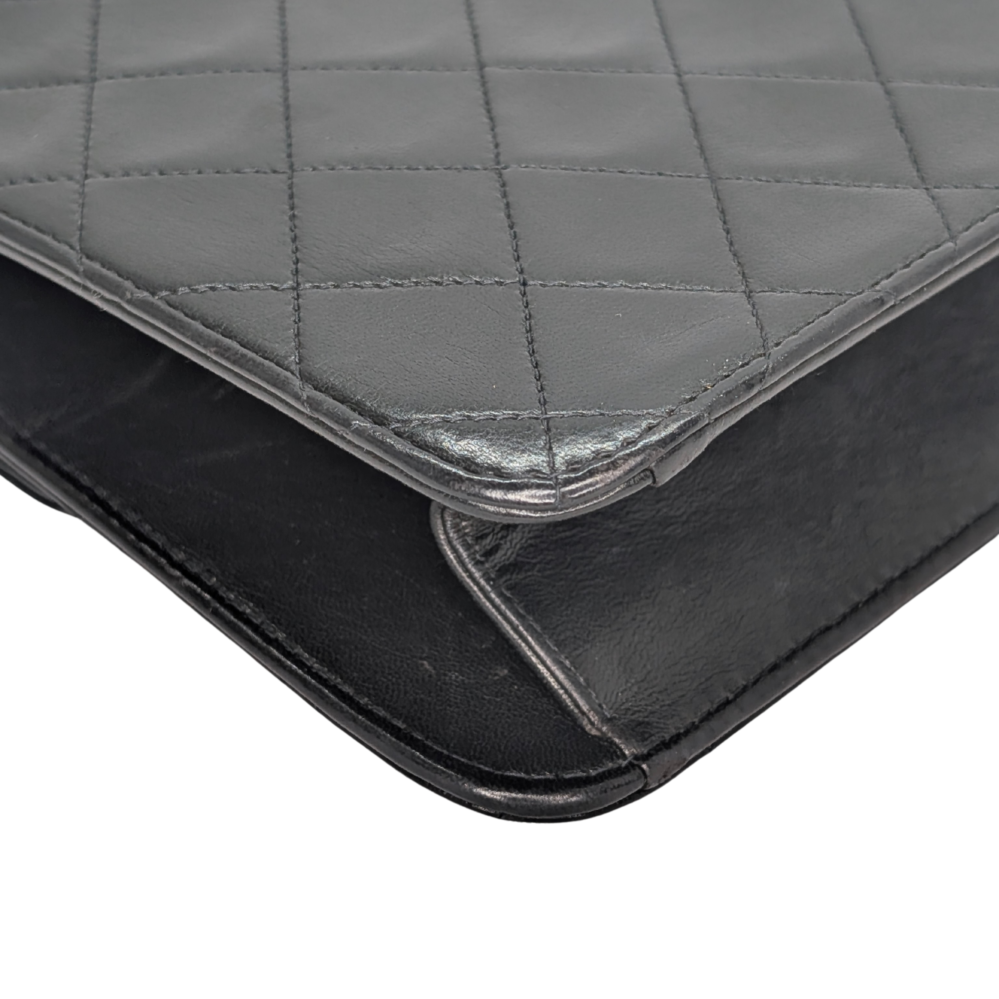 Chanel Quilted Single Flap Timeless/Classique Shoulder Bag Black