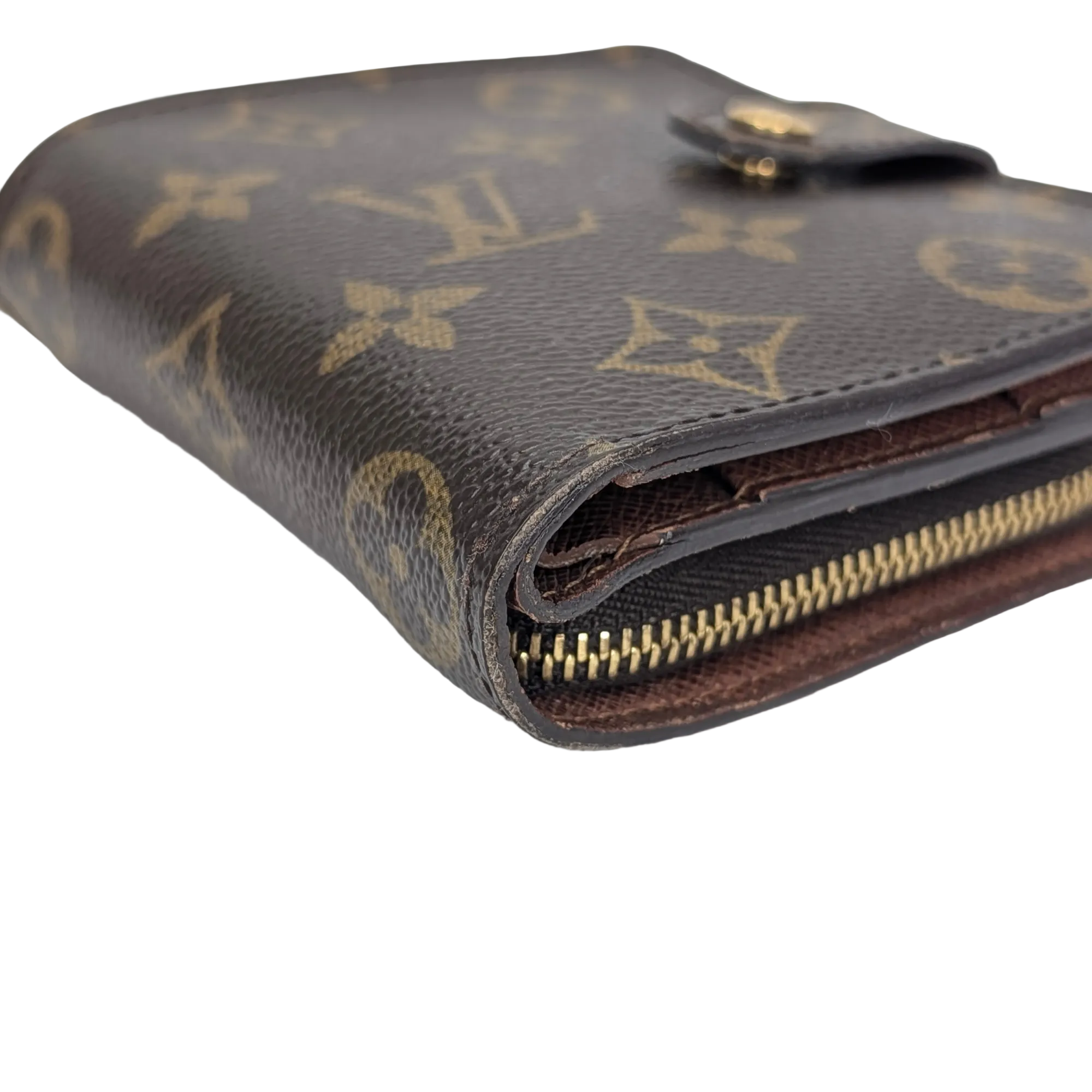 Louis Vuitton Compact Zip Bi-Fold Wallet Brown