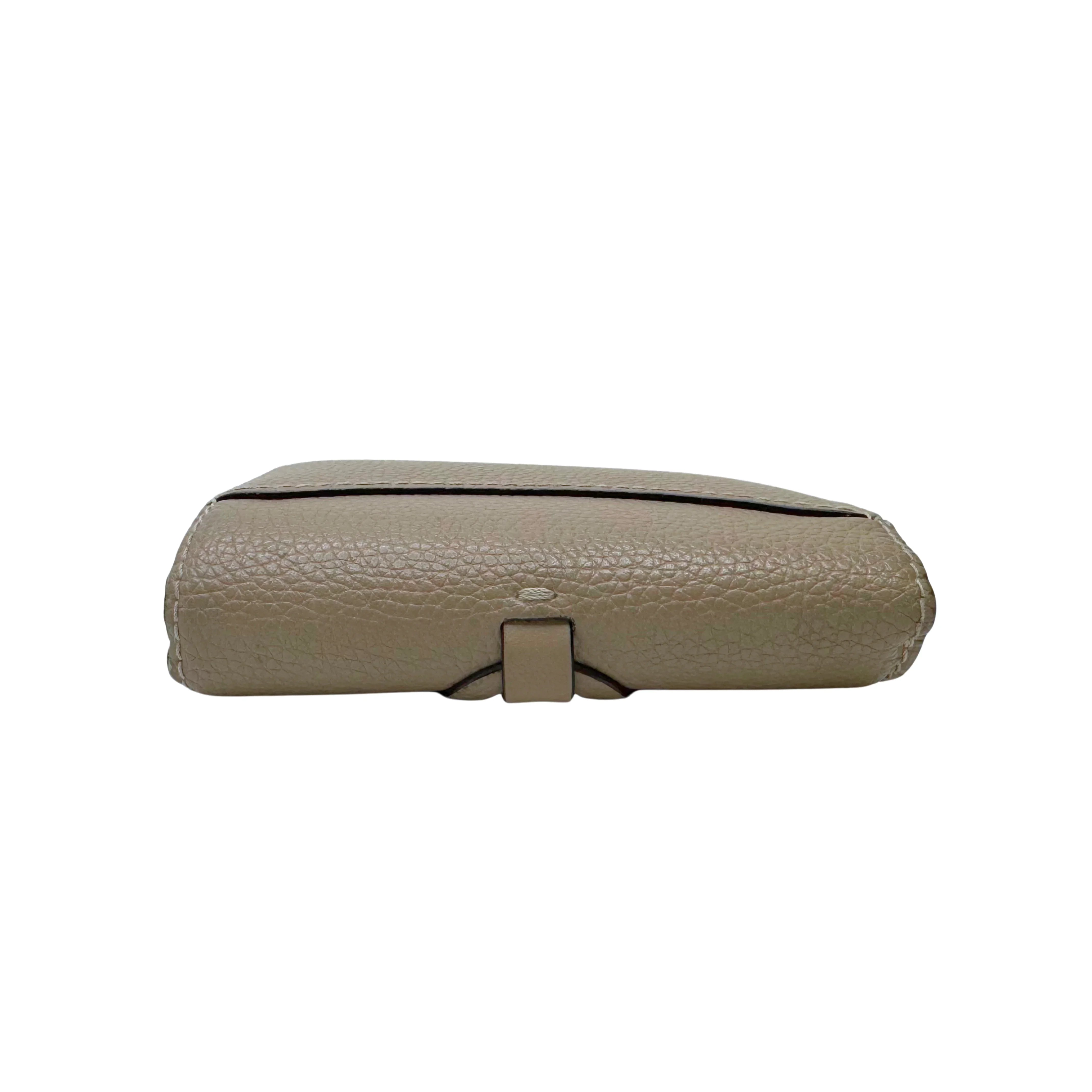 Chloe Calfskin Small Darryl Trifold Wallet Motty Grey