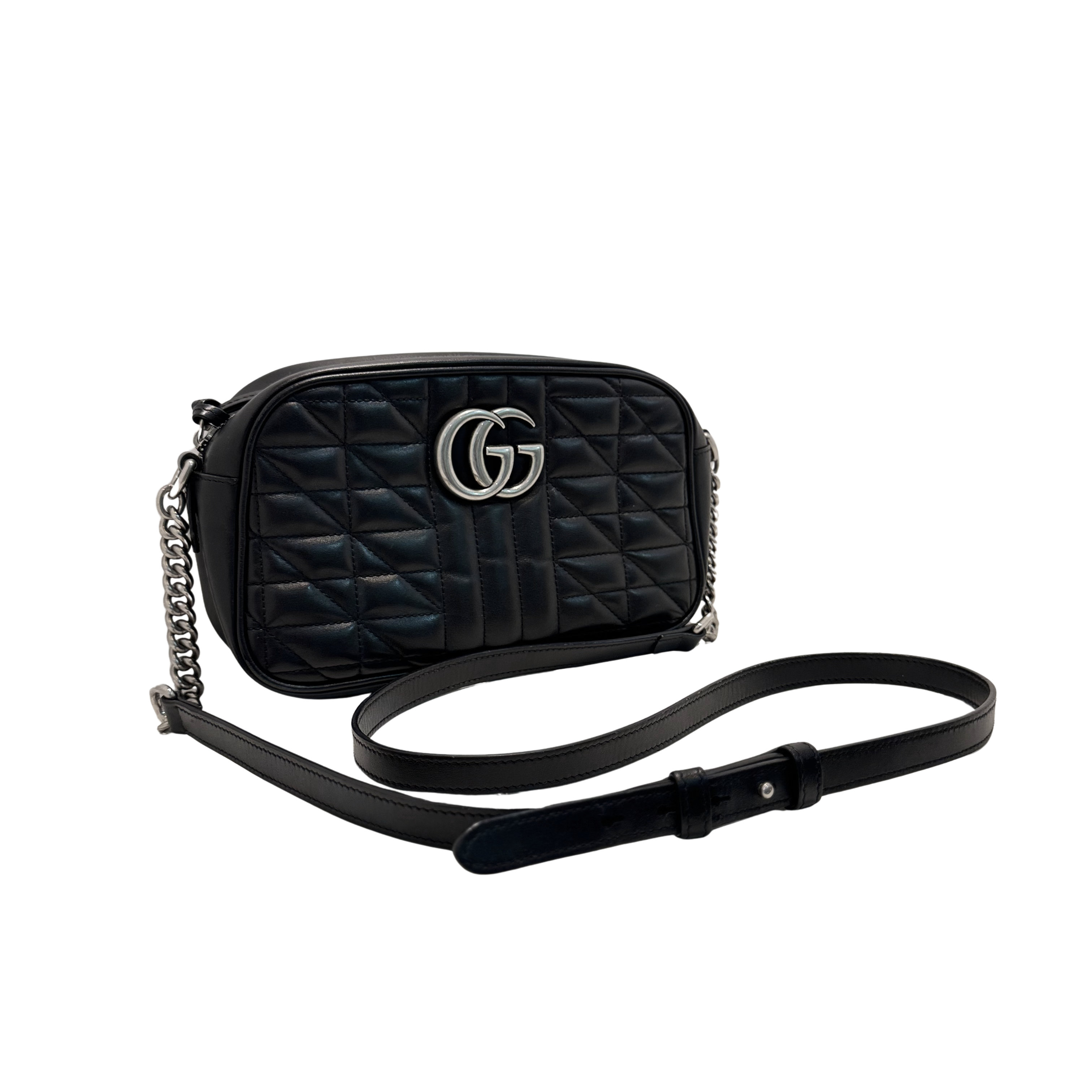 Gucci Marmont Small Shoulder Bag Leather Black