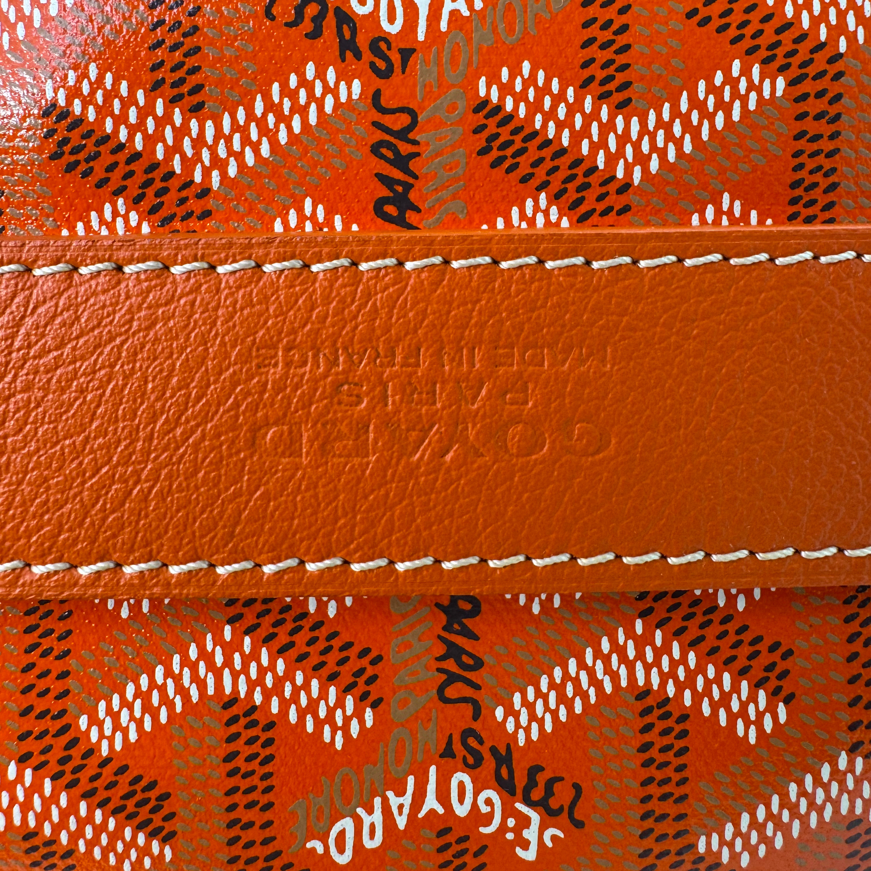 Goyard Orange Barrel 40 Sports Bag