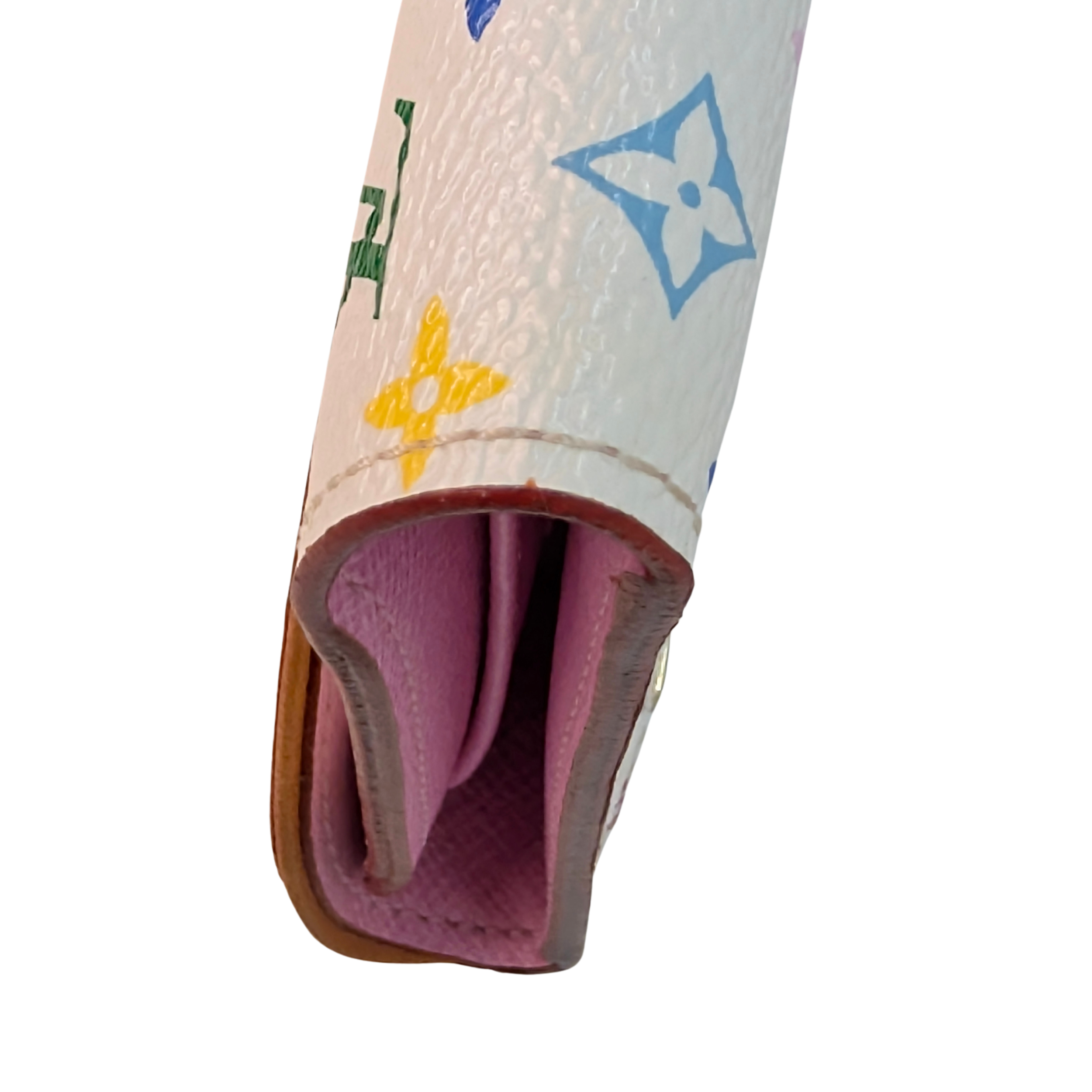 Louis Vuitton White Multicolor Monogram Canvas Eugenie Wallet