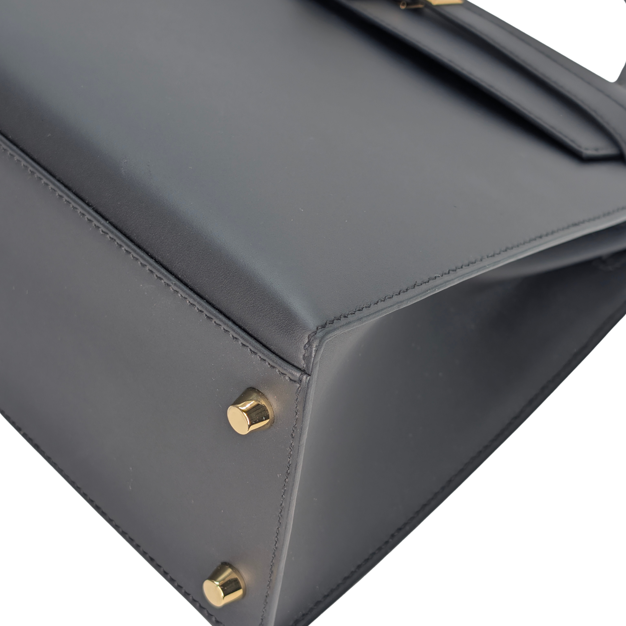 Hermes Kelly 32 Sellier Sombrero Box Leather GHW Matte Black X Stamp