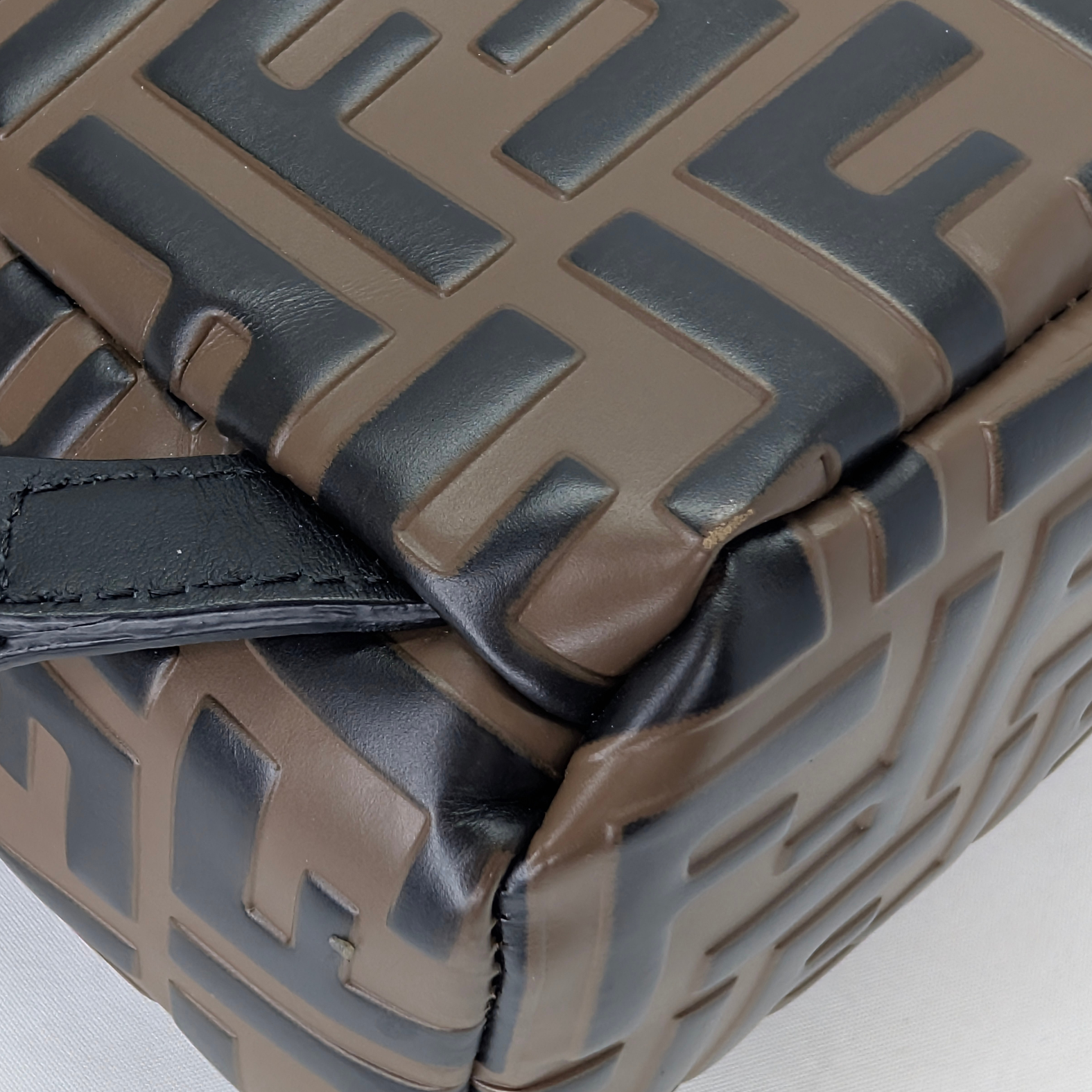 Fendi Zucca Pattern Mini FF Backpack Brown