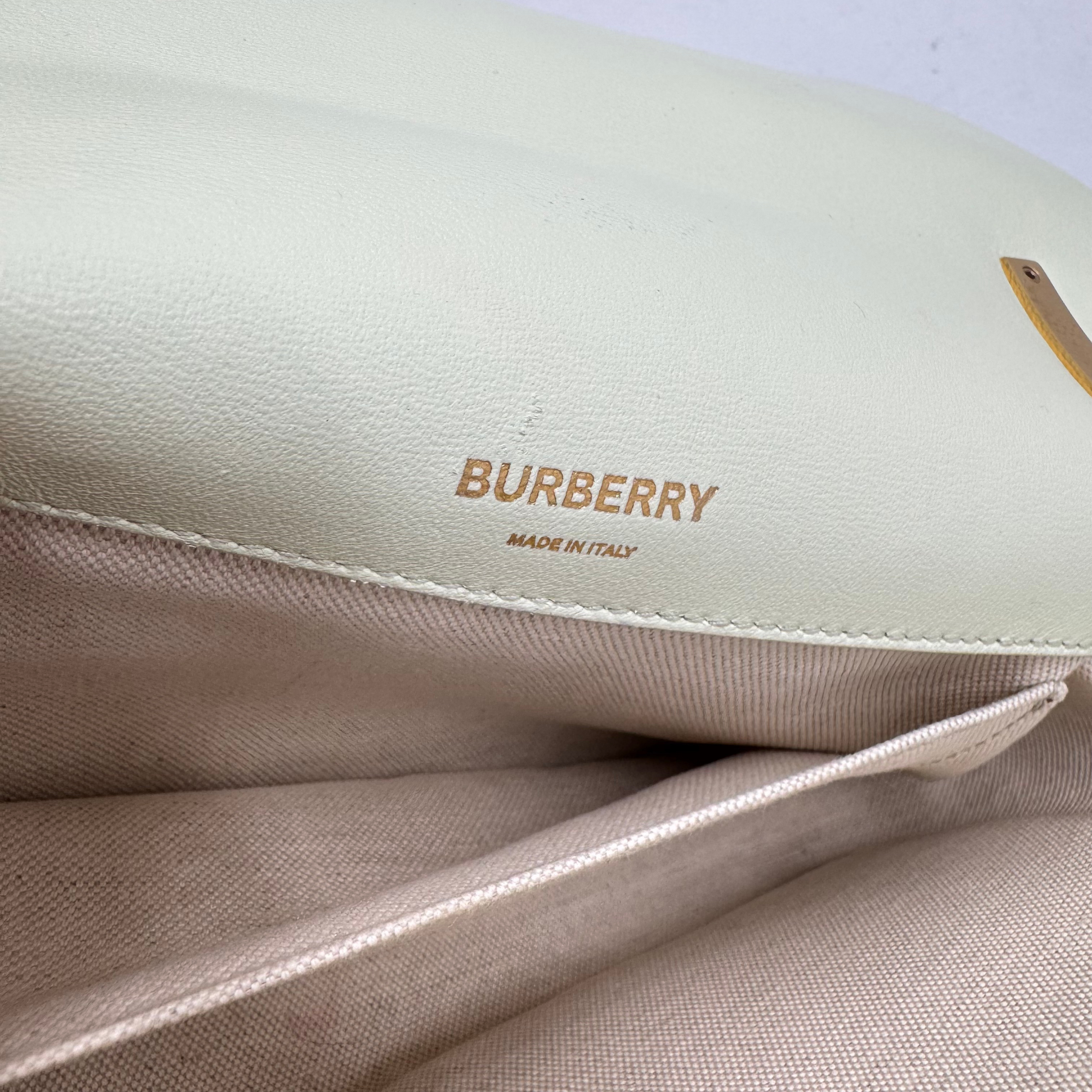 Burberry Lola Crossbody Bag Leather Green