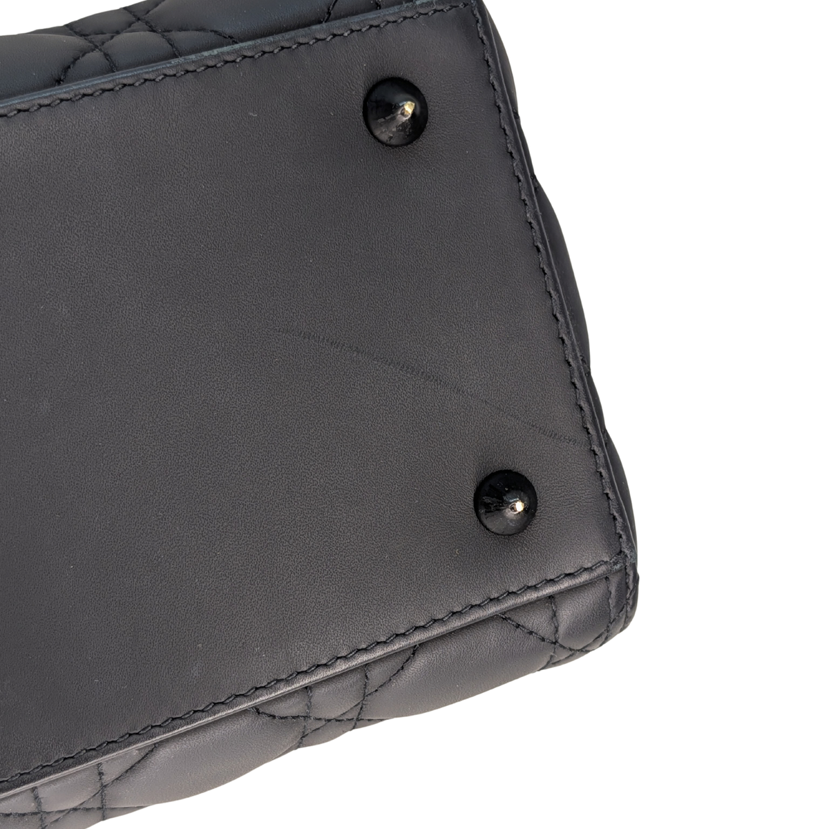 Dior Medium Lady Dior Cannage Black with Black Hardware