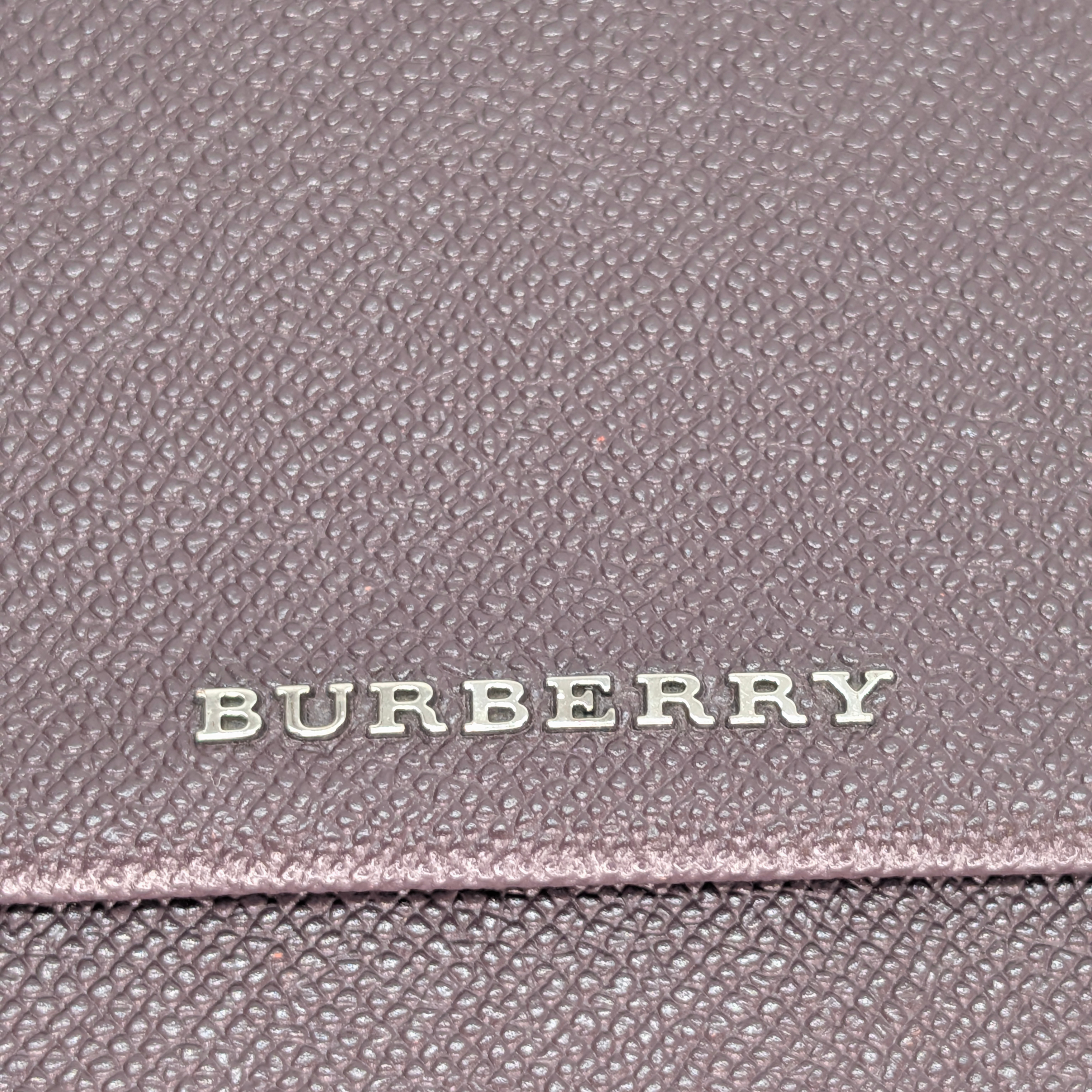 Burberry London Classic Envelope Clutch Blackcurrent