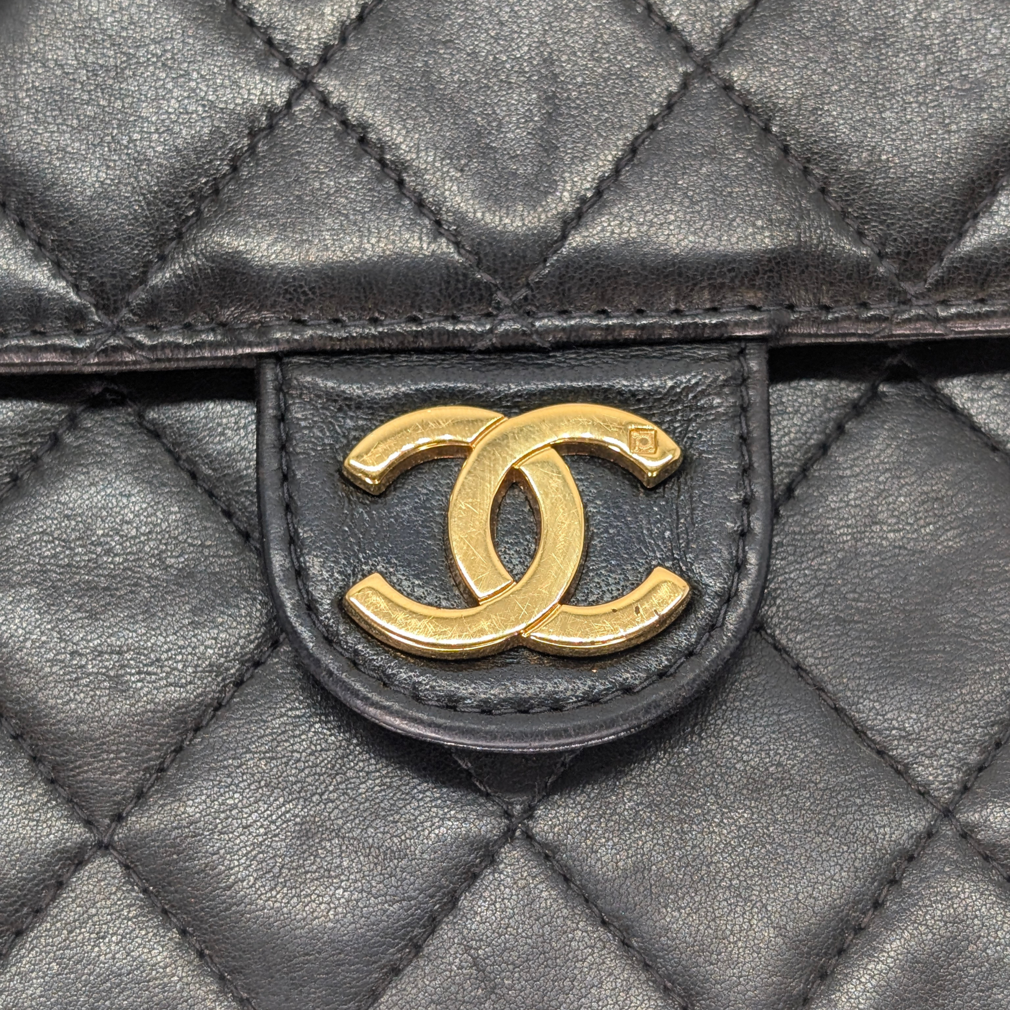 Chanel Quilted Single Flap Timeless/Classique Shoulder Bag Black