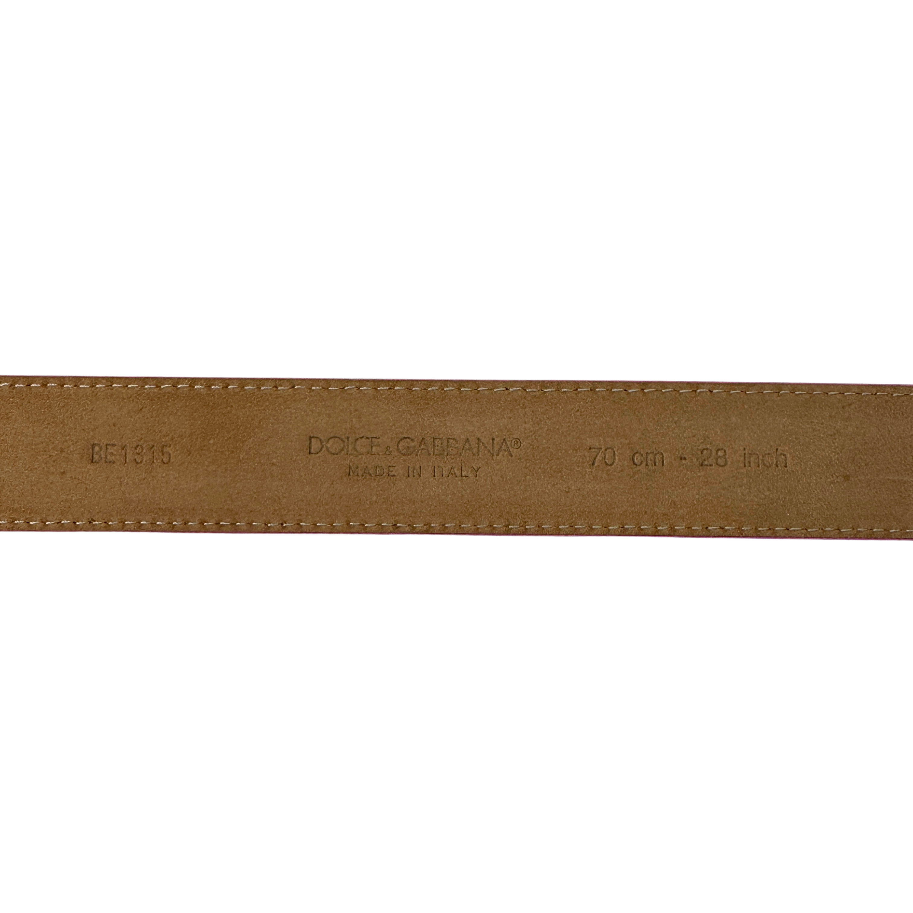 Dolce & Gabbana Devotion Belt Leather Pink