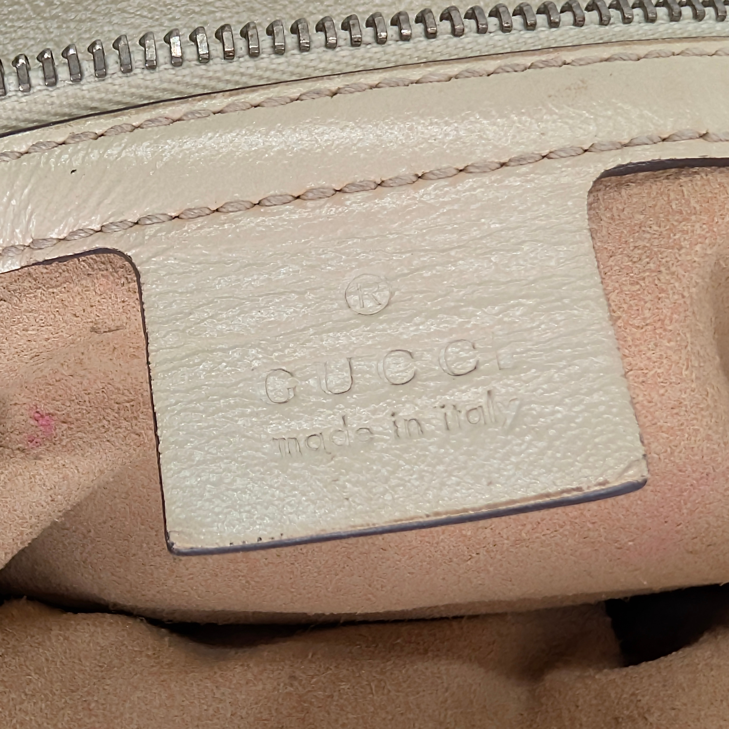 Gucci GG Marmont Matelassé Torchon Flap Crossbody Bag Navy White