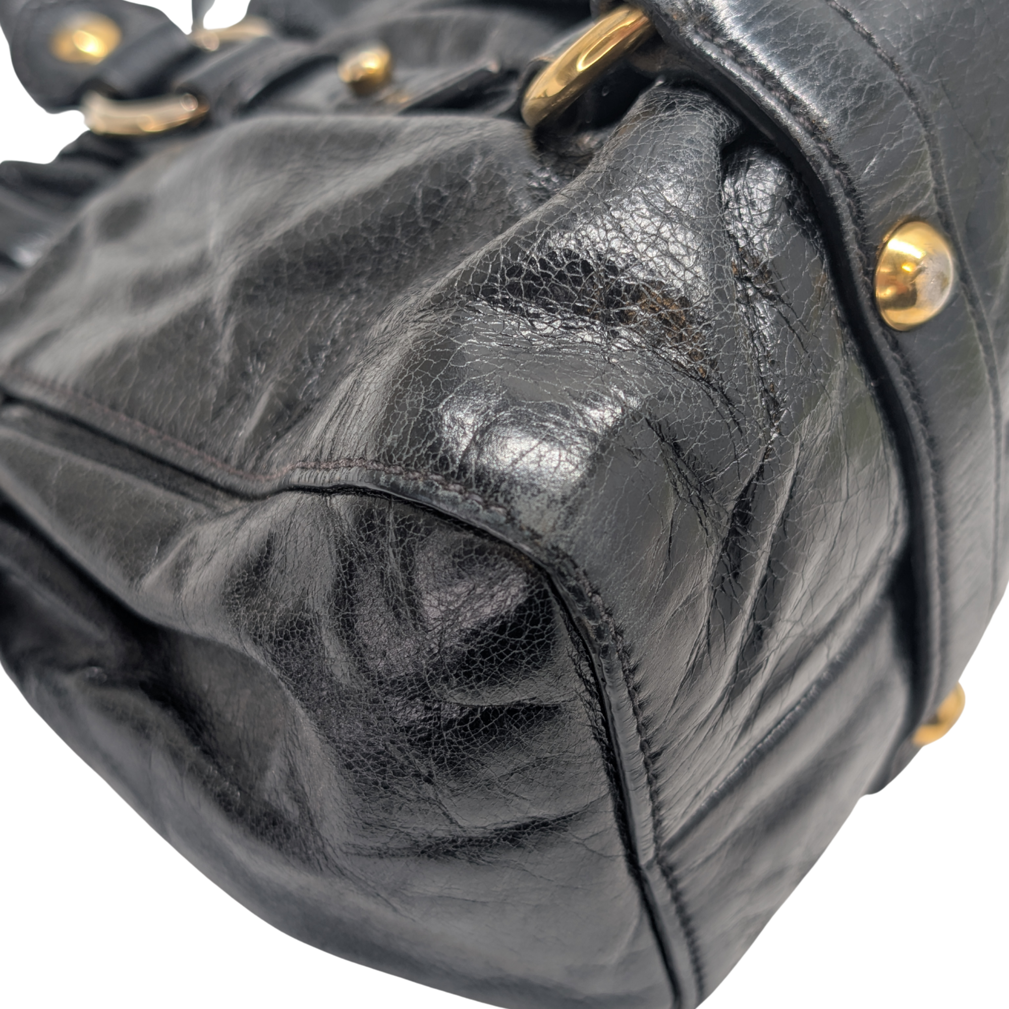 Miu Miu Vitello Crossbody Bag Black